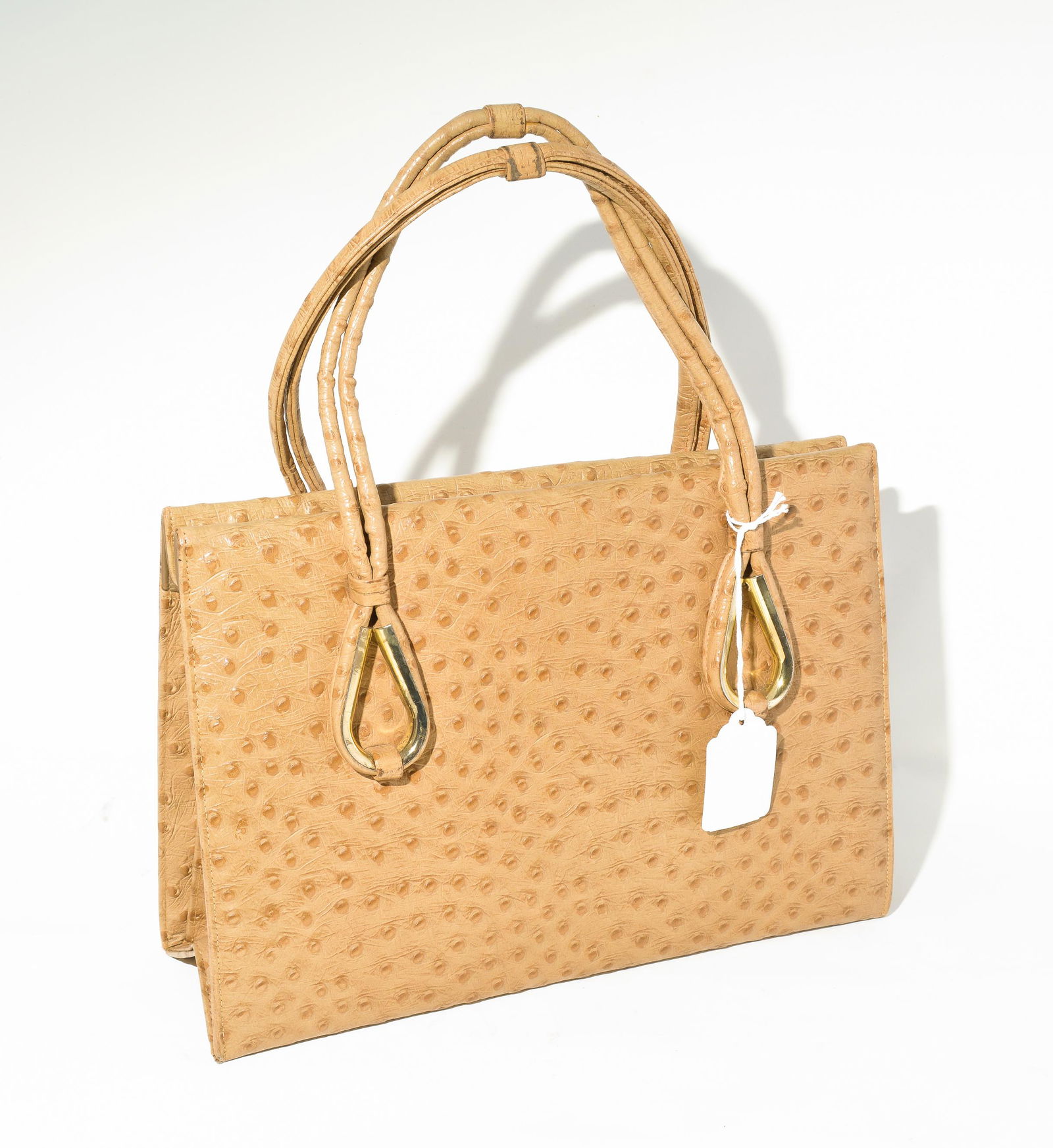 Dofan Ostrich Skin Tan Leather Purse (1 of 7)