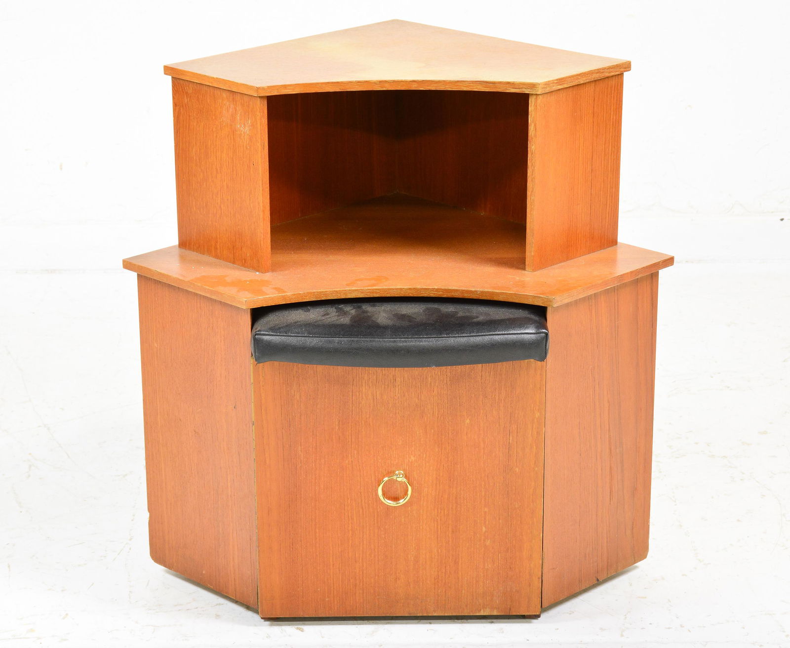 Mid Century Modern Corner Telephone Bench (1 of 4)