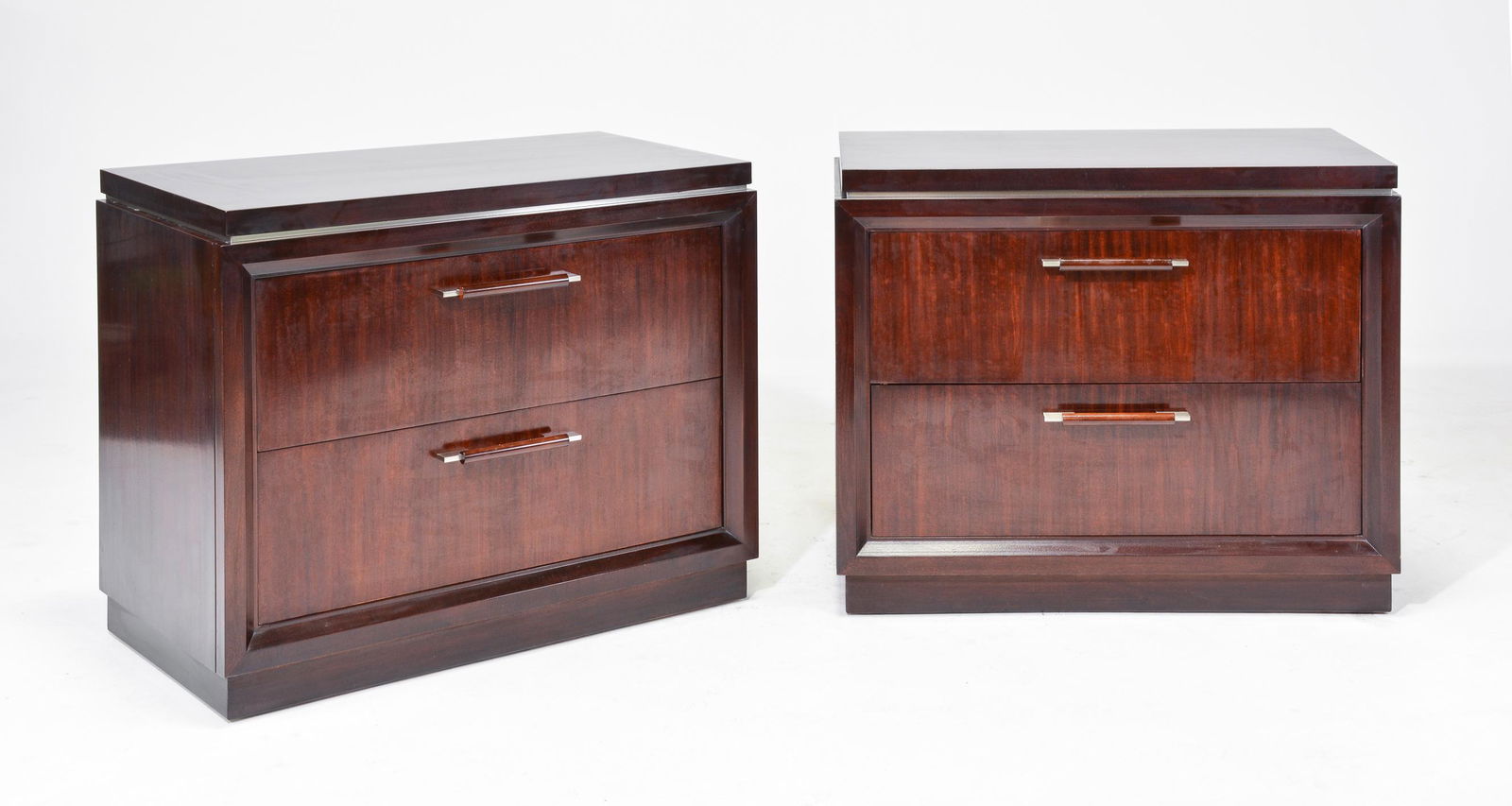Pair Of Henredon Mahogany 2 Drawer Chest (1 of 5)