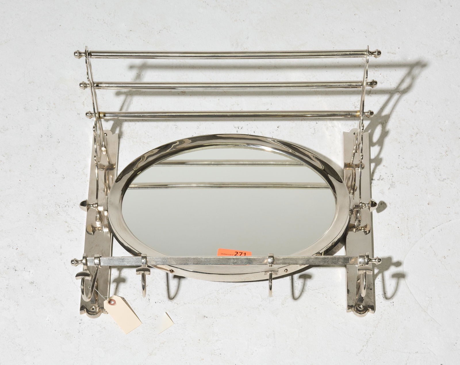 Chrome Wall Shelf/ Rack Mirror (1 of 3)