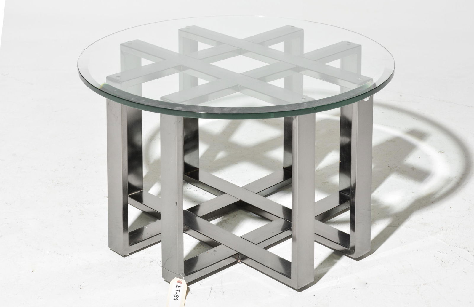 Metal Base Glass Top Coffee Table (1 of 2)