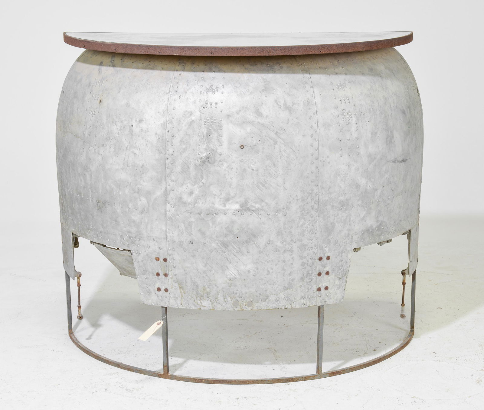 Industial Style Console / Bar with Mirror Top (1 of 4)