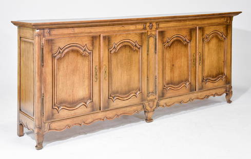 French 4 Door Sideboard / Enfilade: French 4 Door Sideboard / Enfilade - 45 in tall x 109 x 22