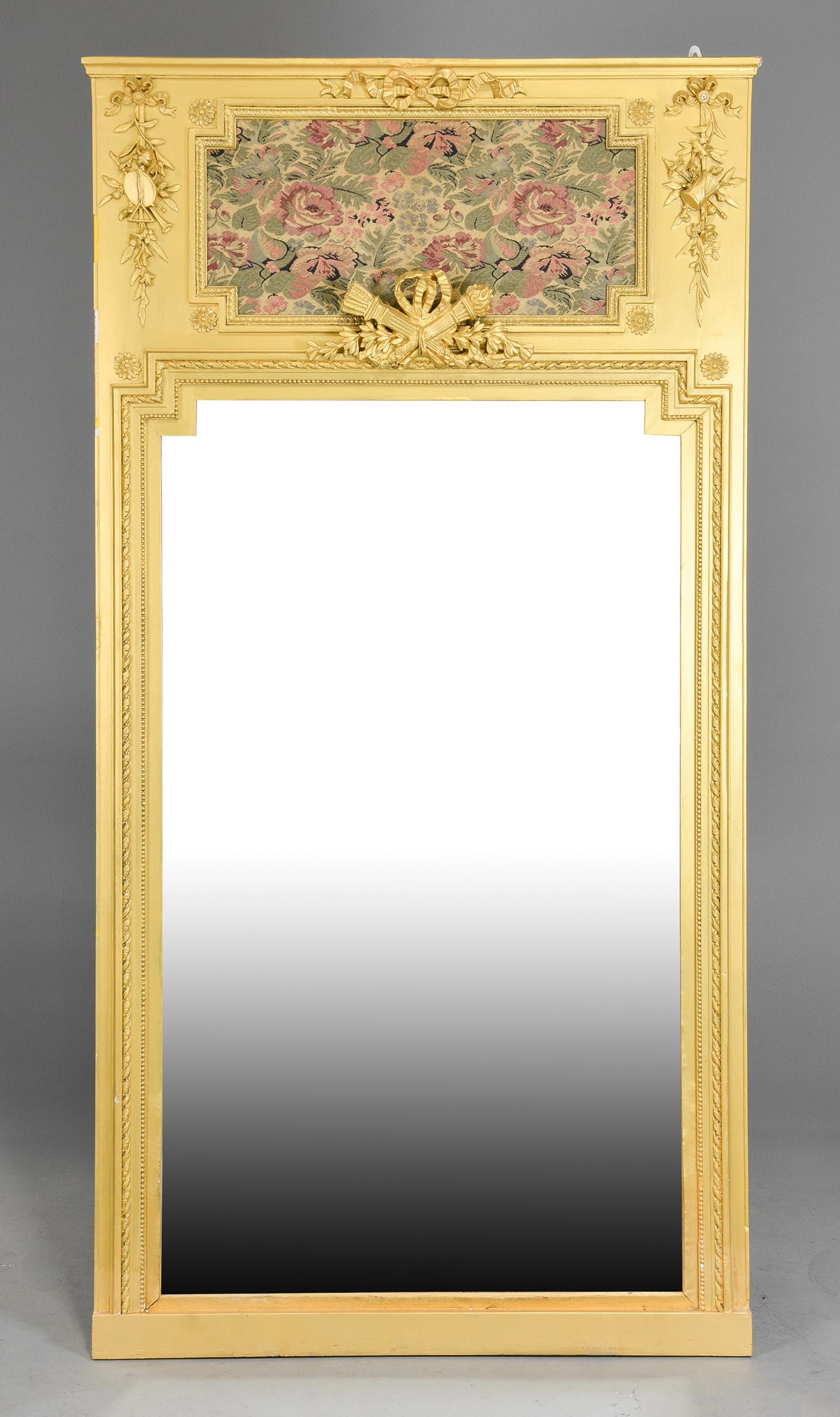 French Style Trumeau Mirror (1 of 3)