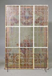 Argentine Painted / Stain Glass Window: Argentine Painted / Stain Glass Window - 71 in tall x 48 x 2