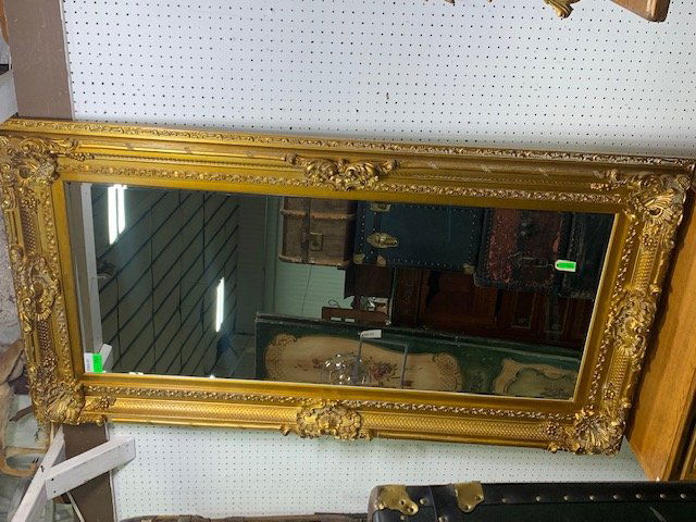 French Gold Framed Tall Mirror (1 of 4)