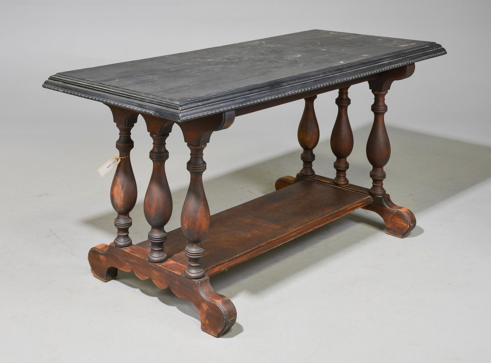 French Library / Writing Table with Painted Top (1 of 2)