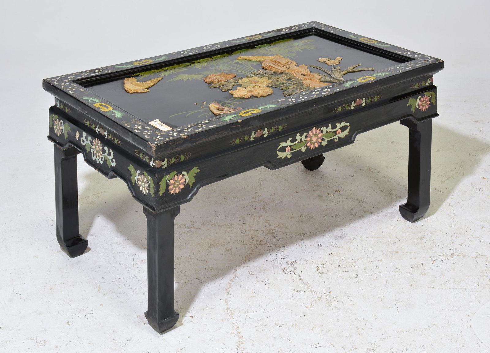 Asian Coffee Table with Folding Legs (1 of 2)