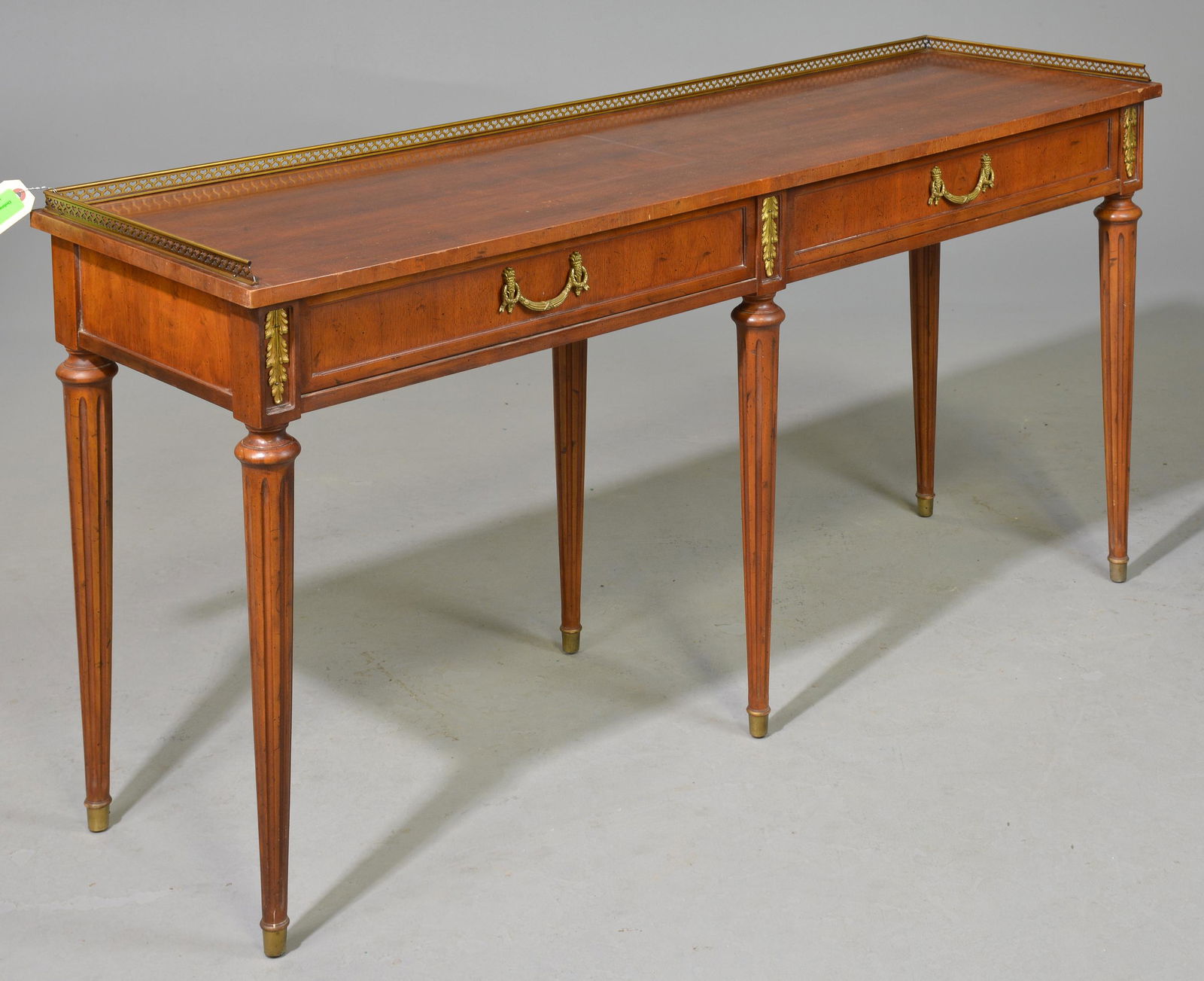 2 Drawer French Hall / Sofa Table with Gallery (1 of 4)