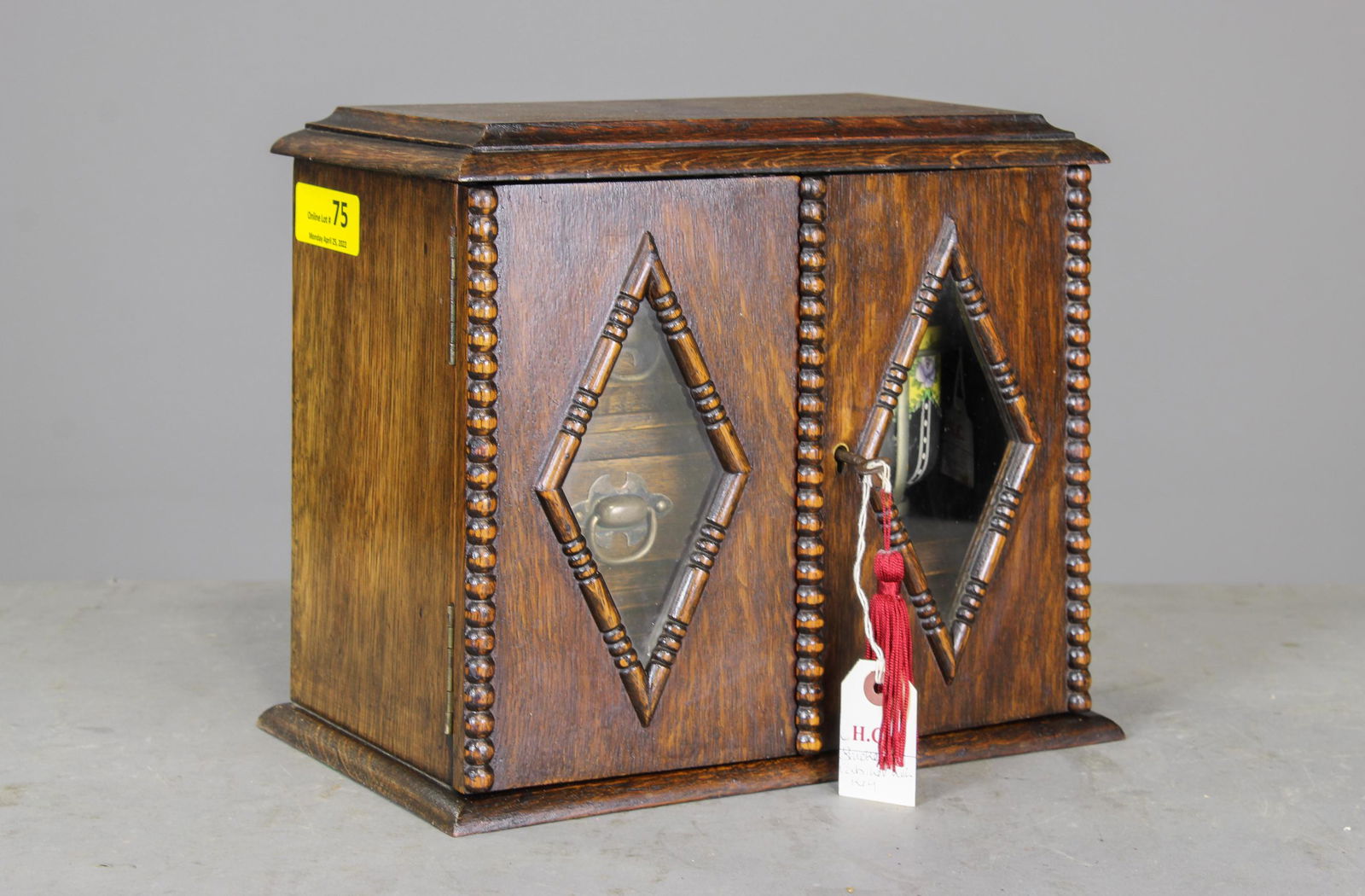 British Oak Smokers Box with Jar (1 of 5)