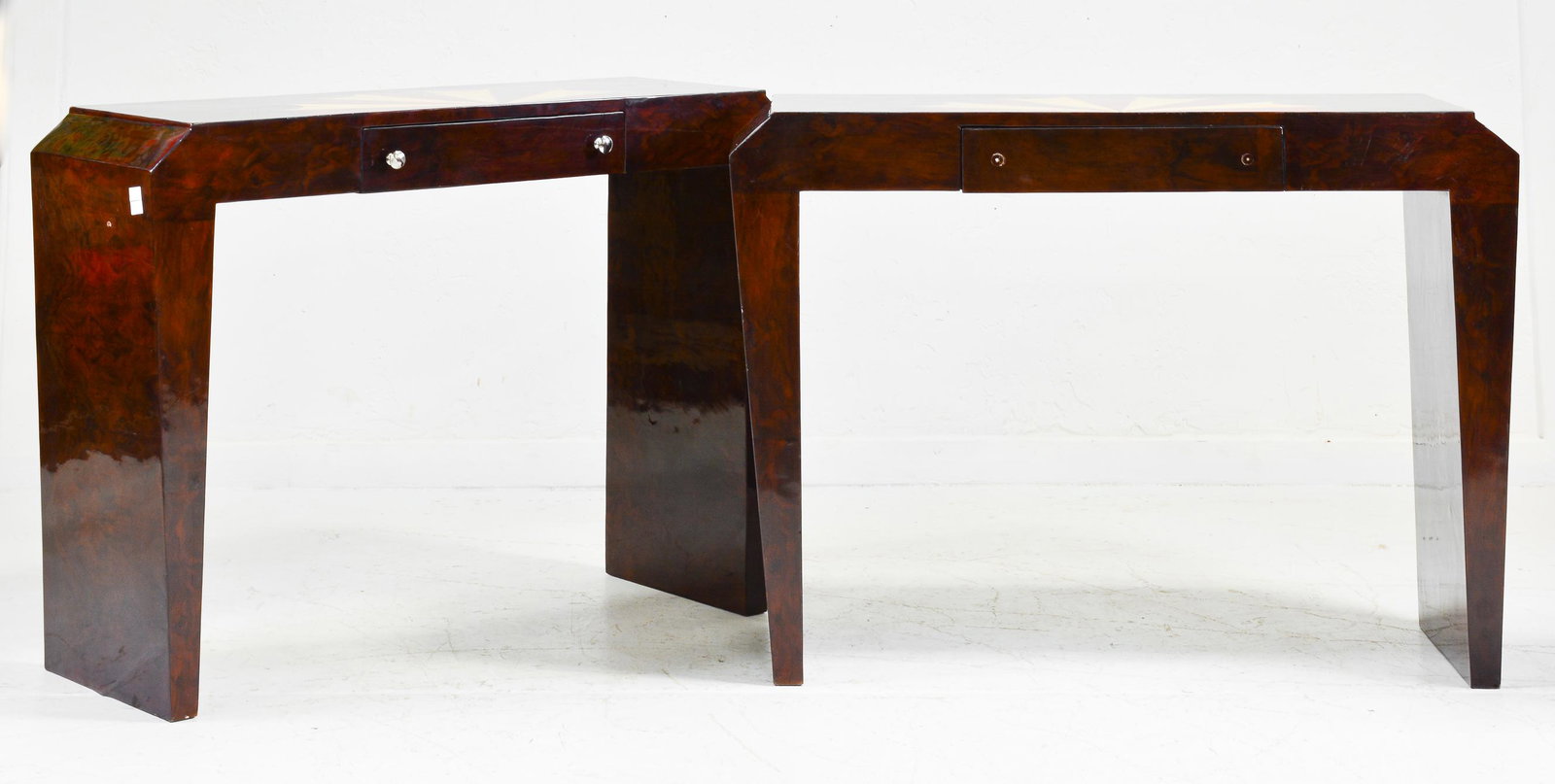 2 Art Deco Style Single Drawer Console / Hall Tables (1 of 4)