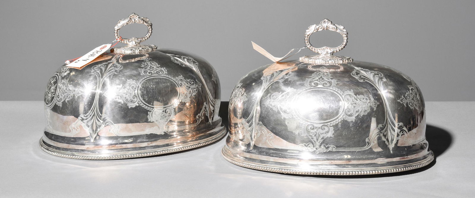 2 Silverplate Meat Domes (1 of 3)