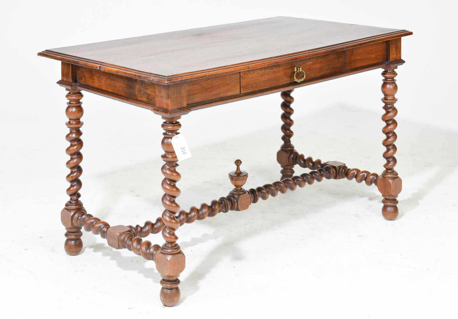 Louis XIII Style Walnut Barley Twist Table (1 of 5)