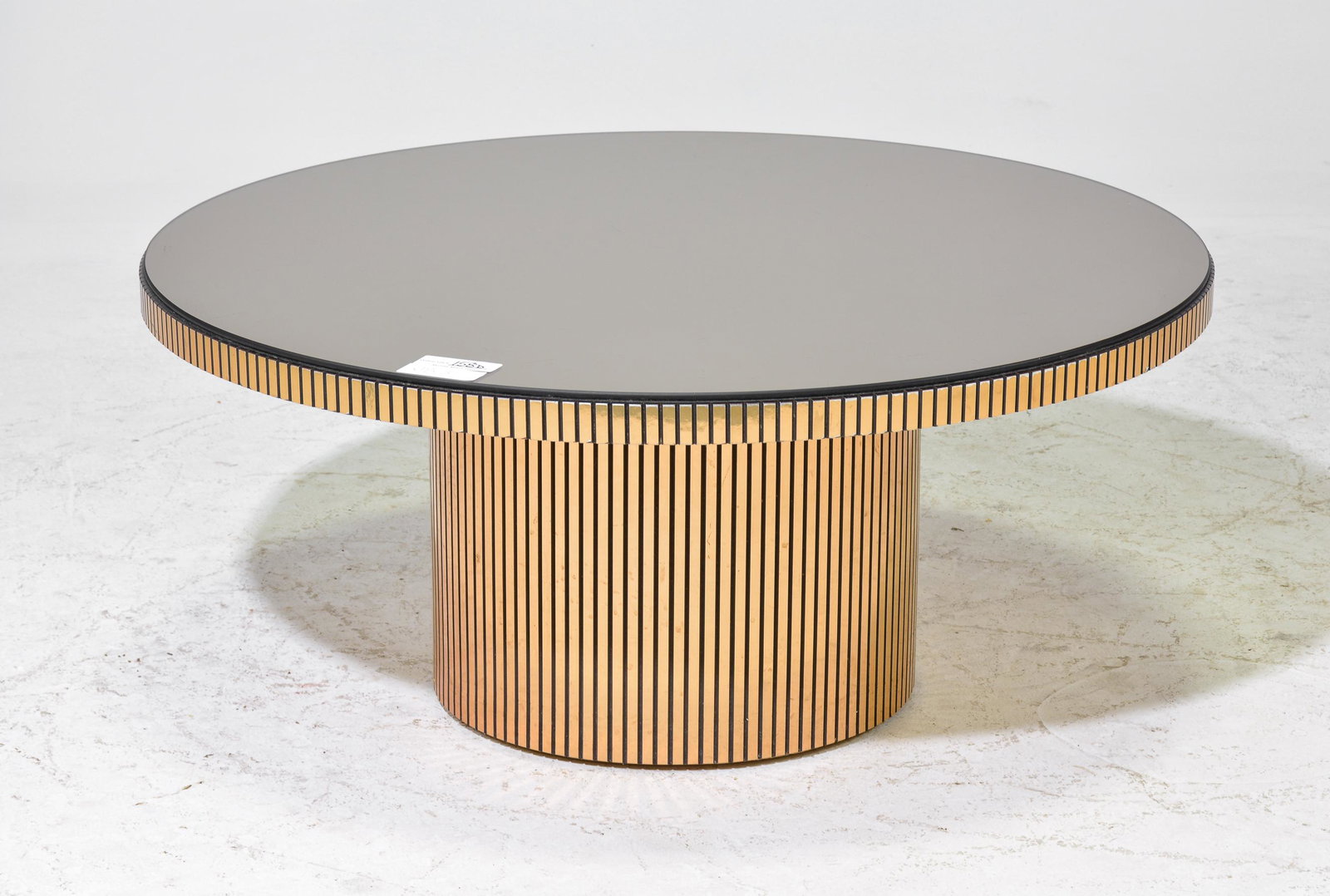 Art Deco Style Round Mirror Top Coffee Table (1 of 3)