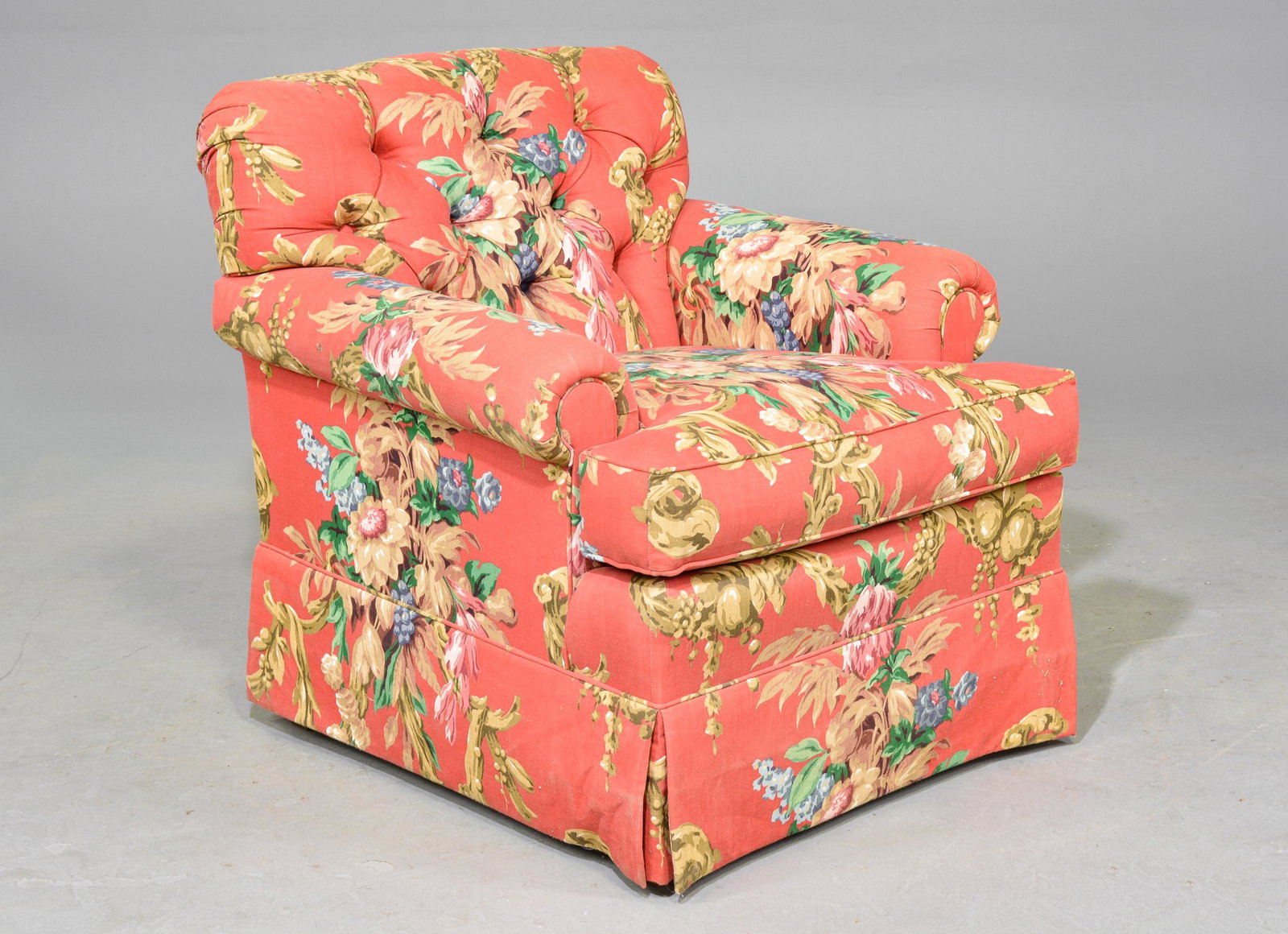 Sherrill Floral Upholstered Arm Chair: Sherrill Floral Upholstered Arm Chair - 3 in tall x 32 x 33