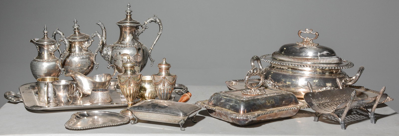18pcs Assorted Silverplate (1 of 6)