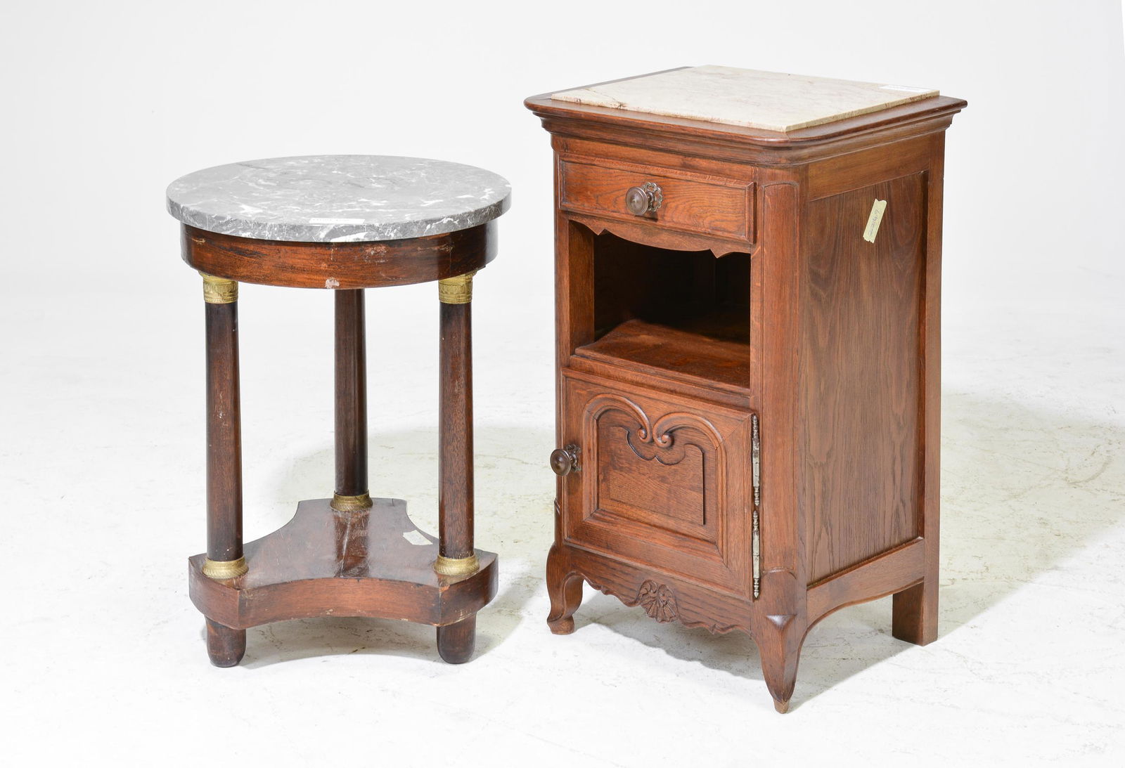 Empire Style Table & Louis XV Style Nightstand (1 of 4)
