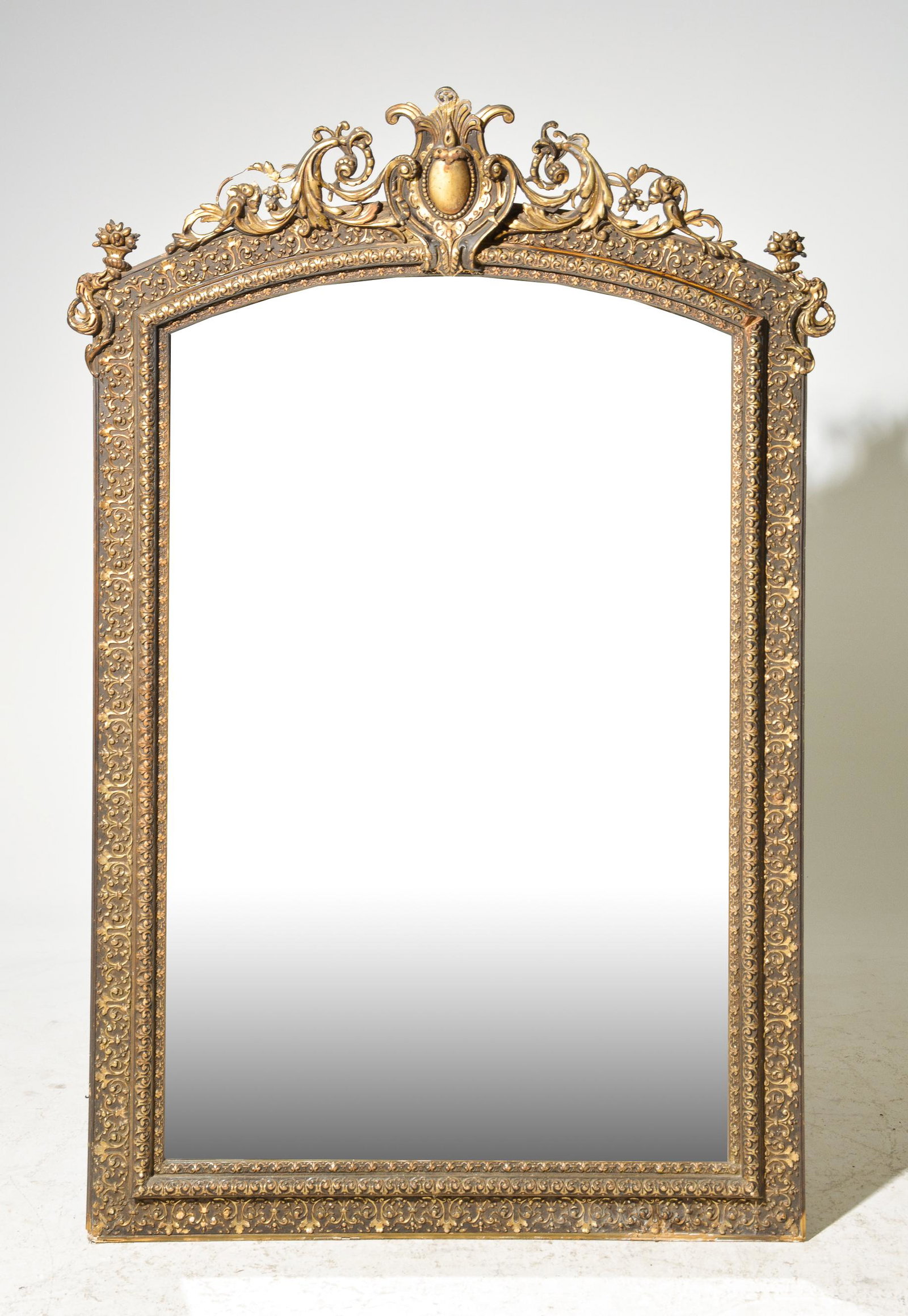 Napoleon III Style Large Gilt Framed Mirror (1 of 4)