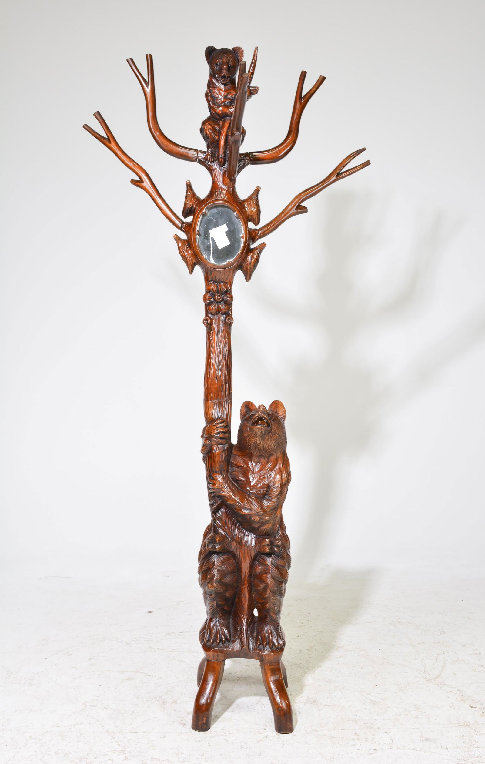 Black Forest Style Mirrored Hall Stand (1 of 4)