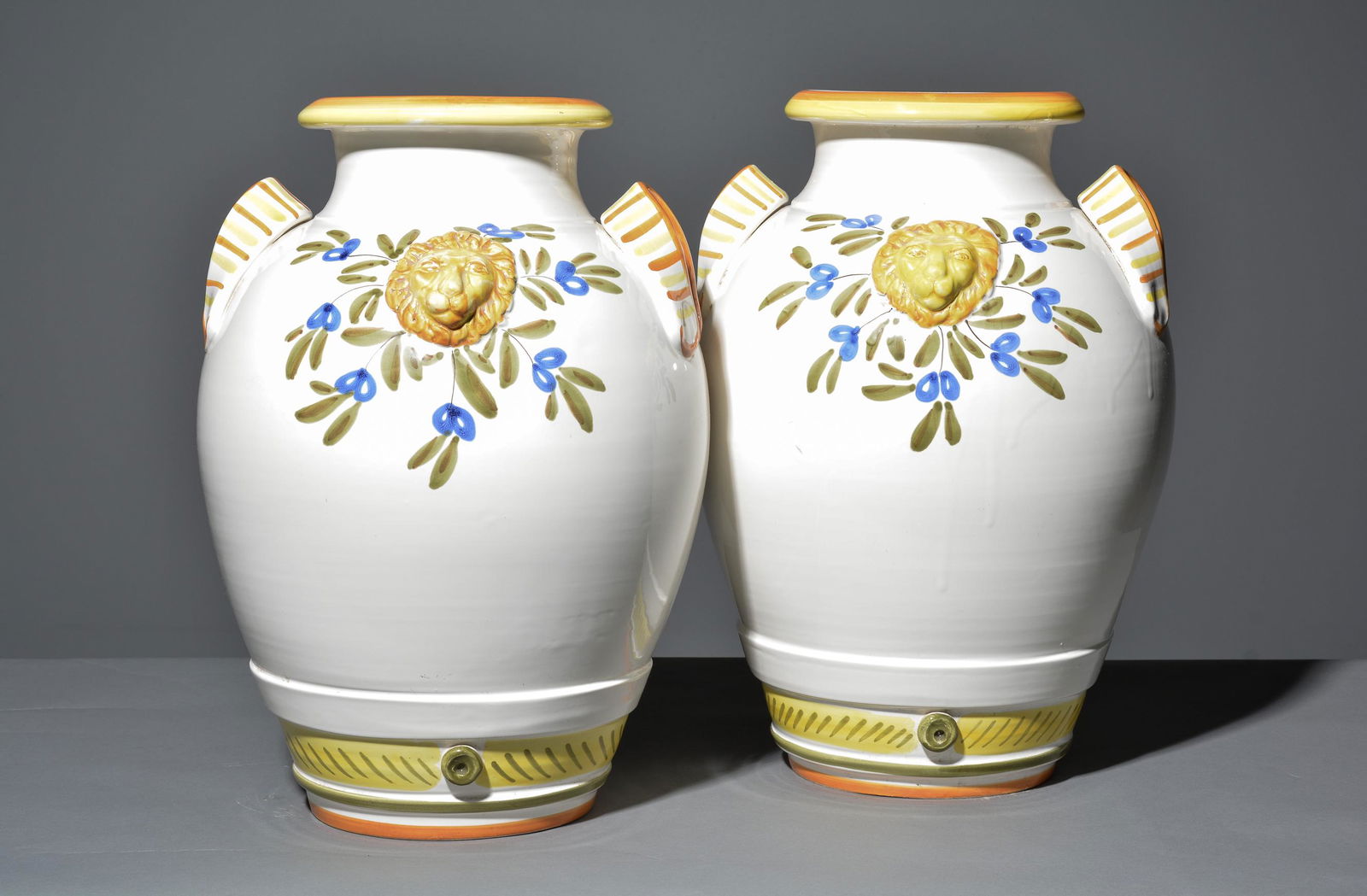 Pair of Hand Painted Italian Vases (1 of 5)