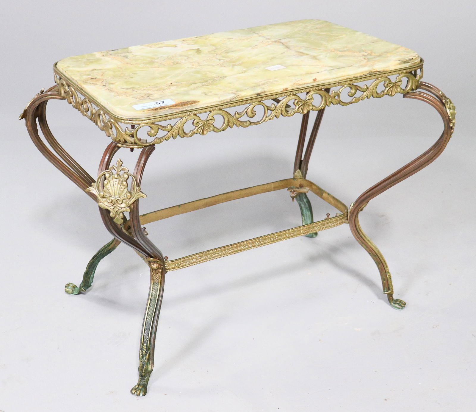 French Style Brass / Onyx Table (1 of 3)