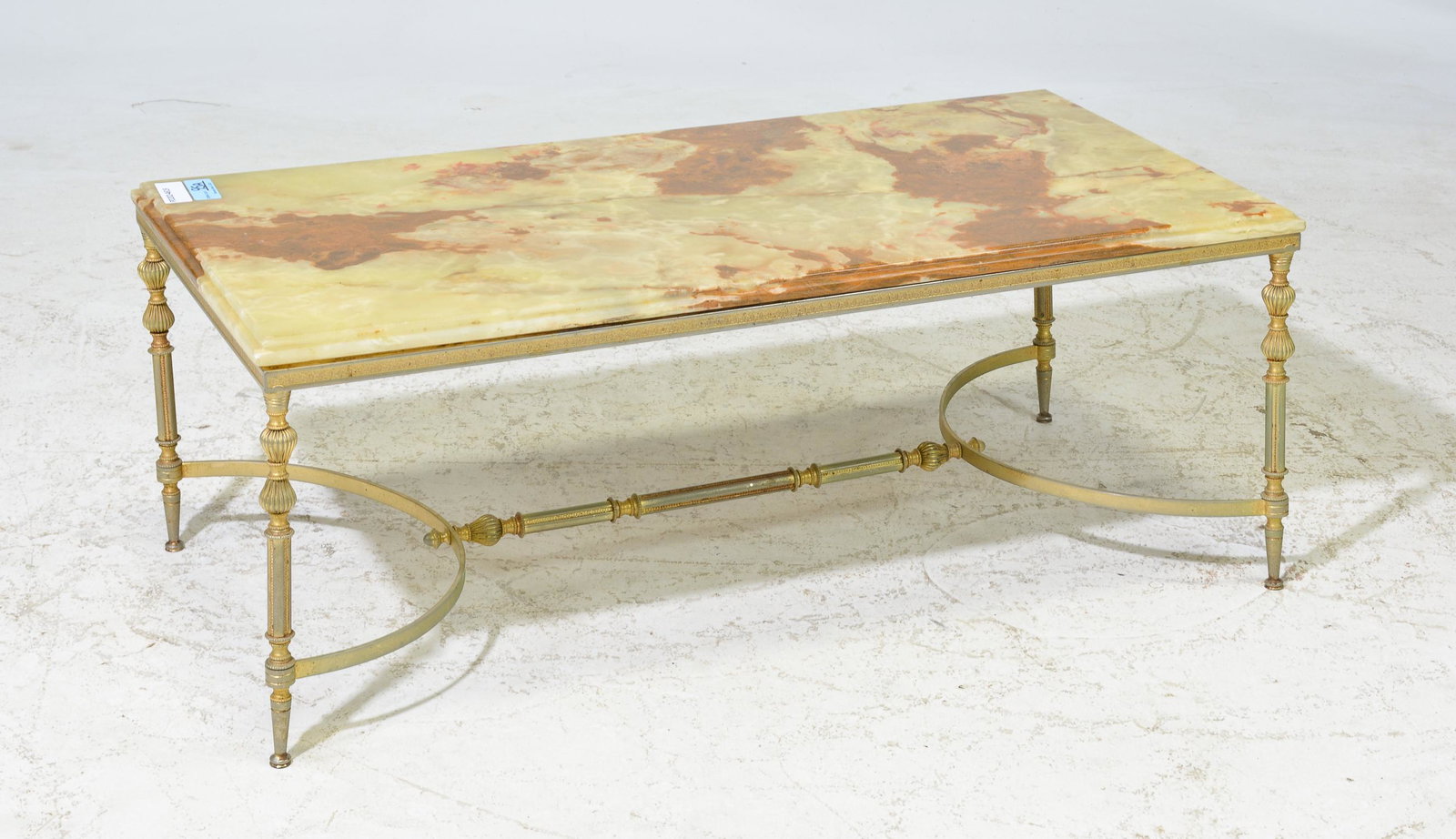 French Style Brass / Onyx Coffee Table (1 of 2)