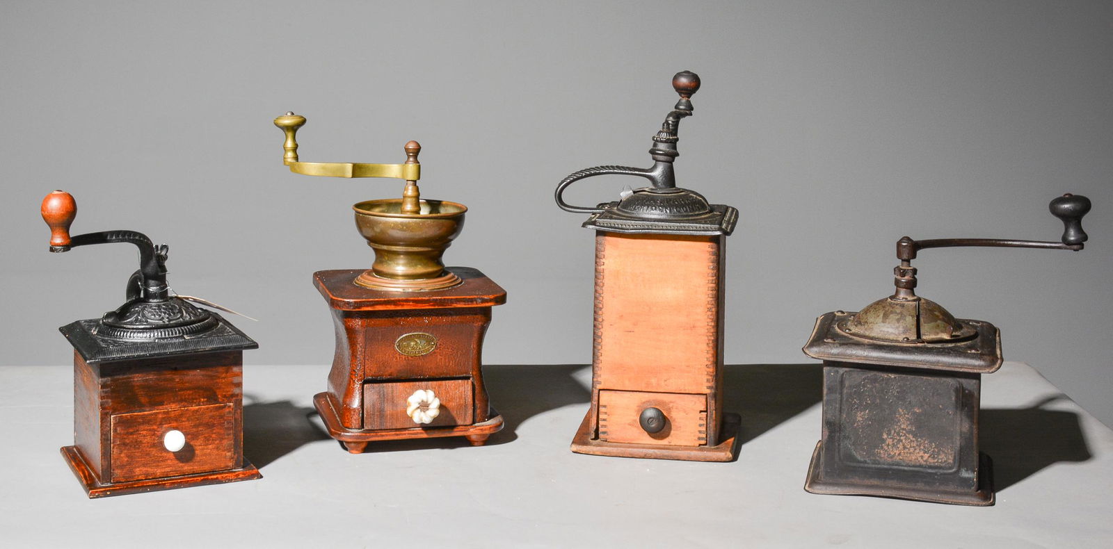 4 Assorted Vintage Coffee Grinders (1 of 4)