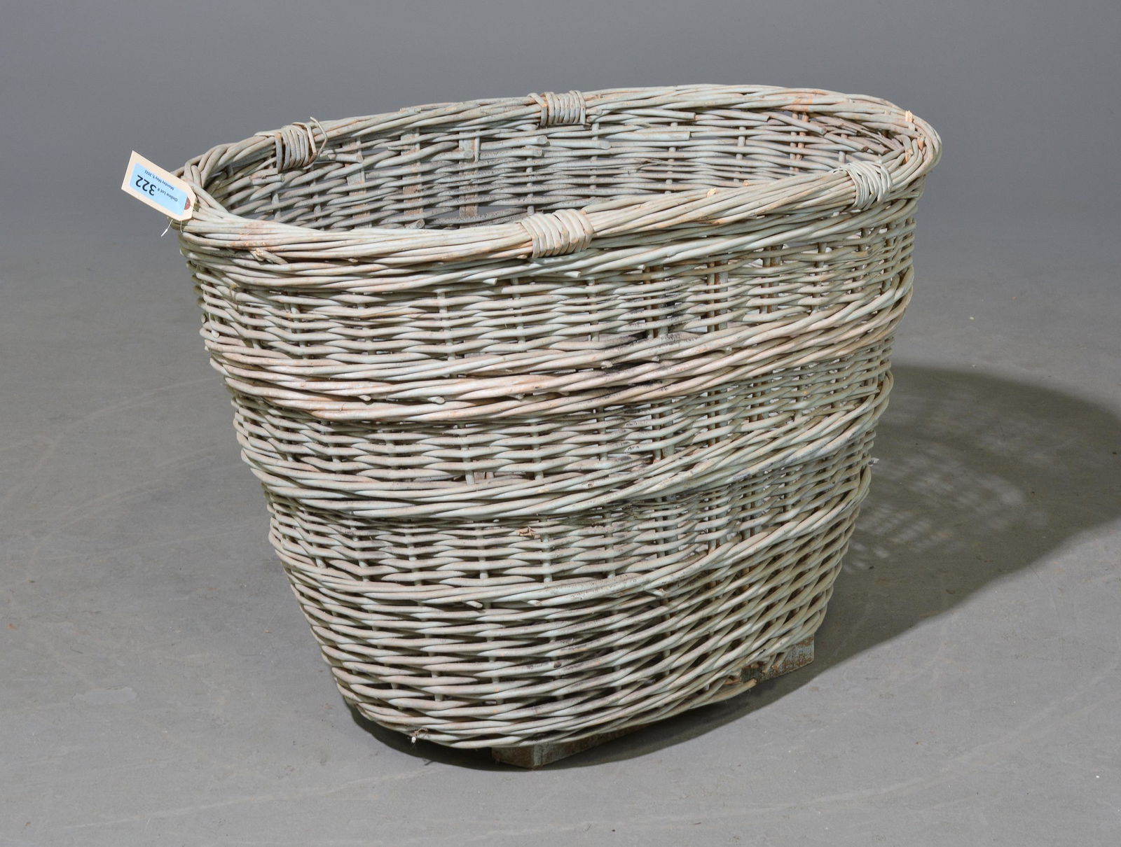 Painted Wicker Basket (1 of 3)