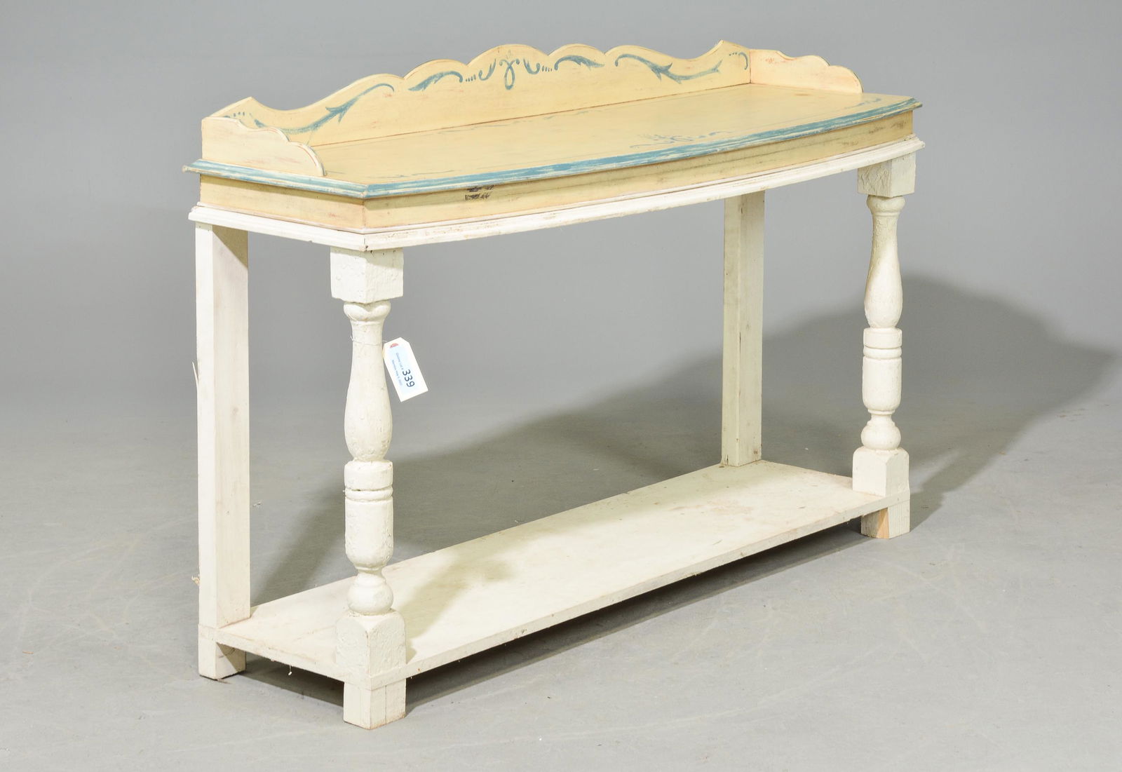 Painted 2 Tier Console Table (1 of 7)