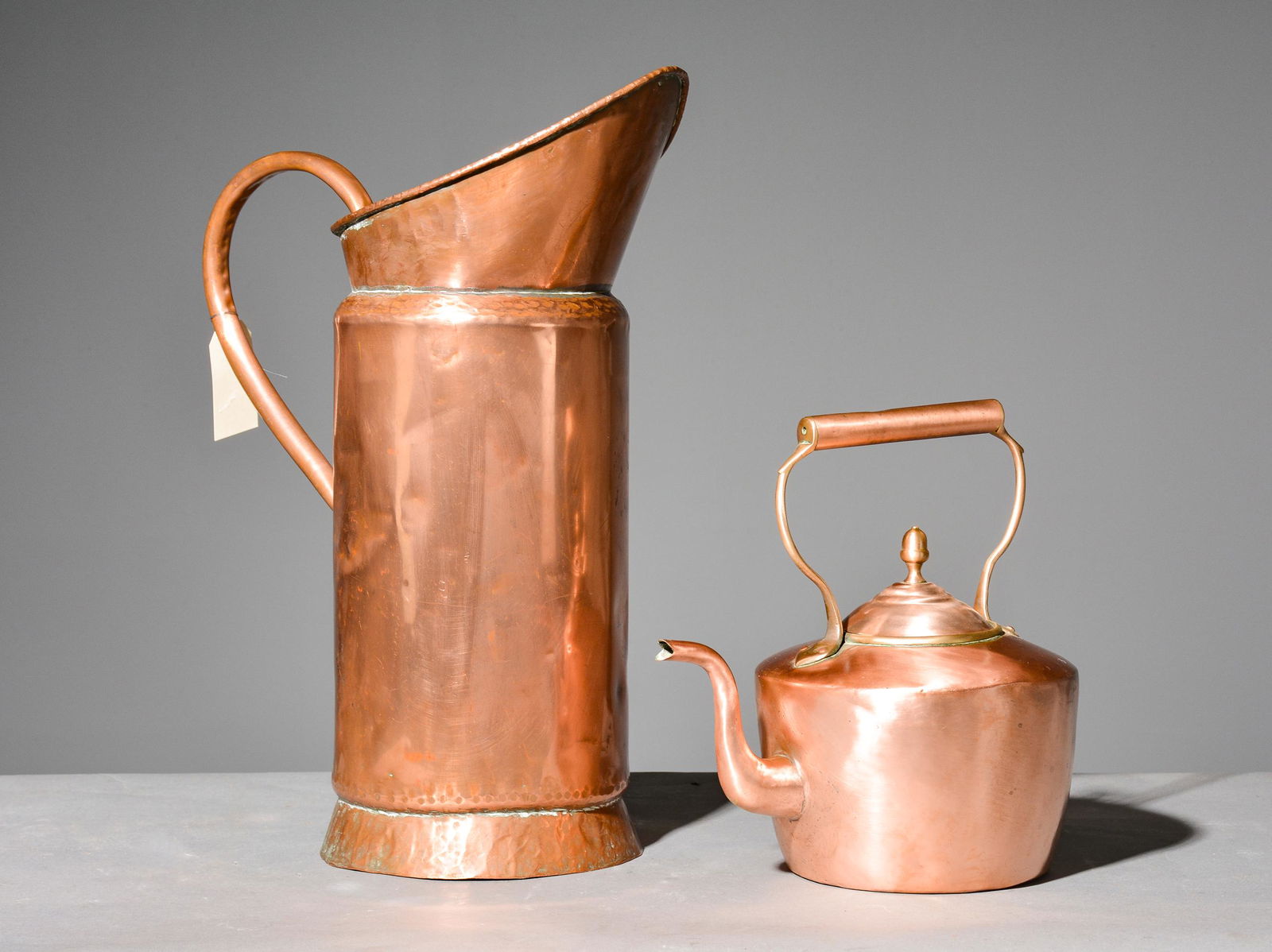 French Polished Copper Jug & Kettle (1 of 5)