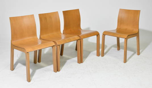 4 Italian Bross Beetle Dining Chairs - Enzo Berti: 4 Italian Bross Beetle Dining Chairs by Enzo Berti - 32 in tall x 18 x 18