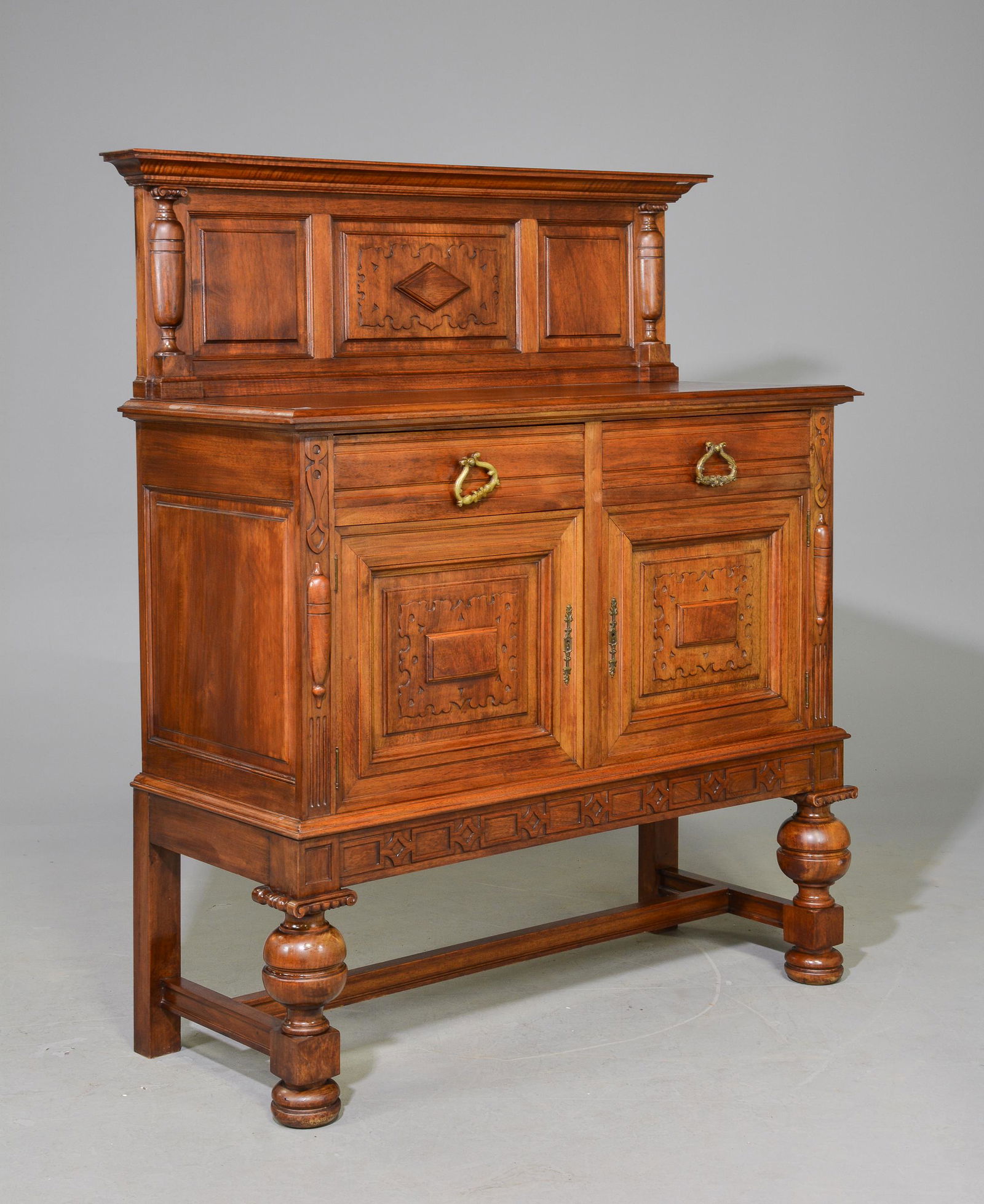 Tudor Style Oak Server (1 of 5)