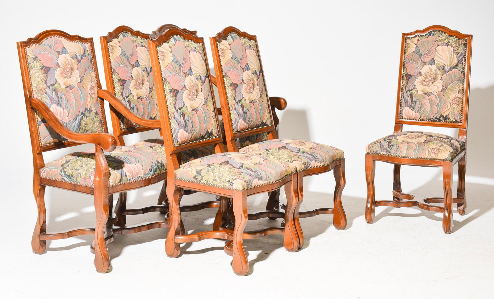 Set of 6 French Style Oak Chairs (1 of 3)
