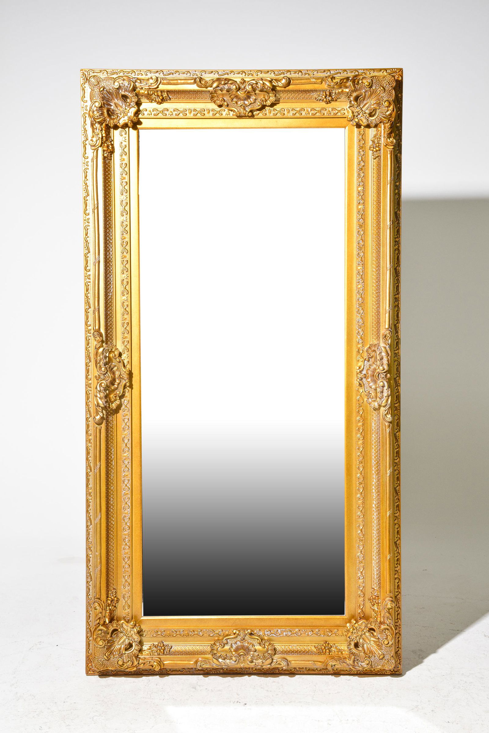 French Style Large Gold Framed Mirror (1 of 3)