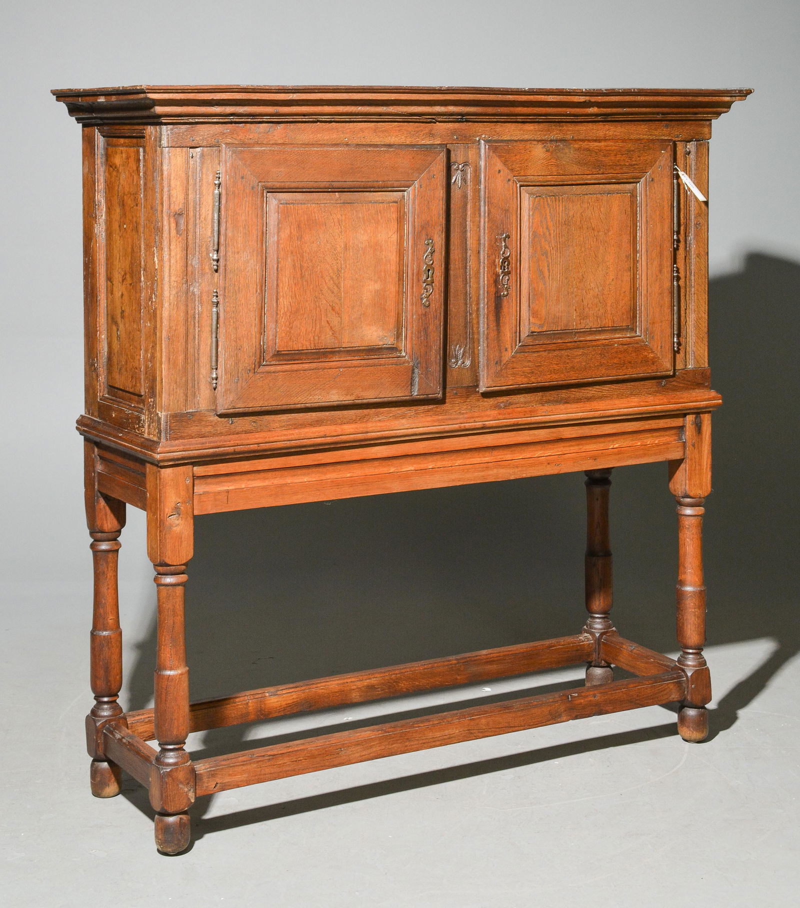 French Oak 2 Door Cabinet / Cupboard (1 of 4)