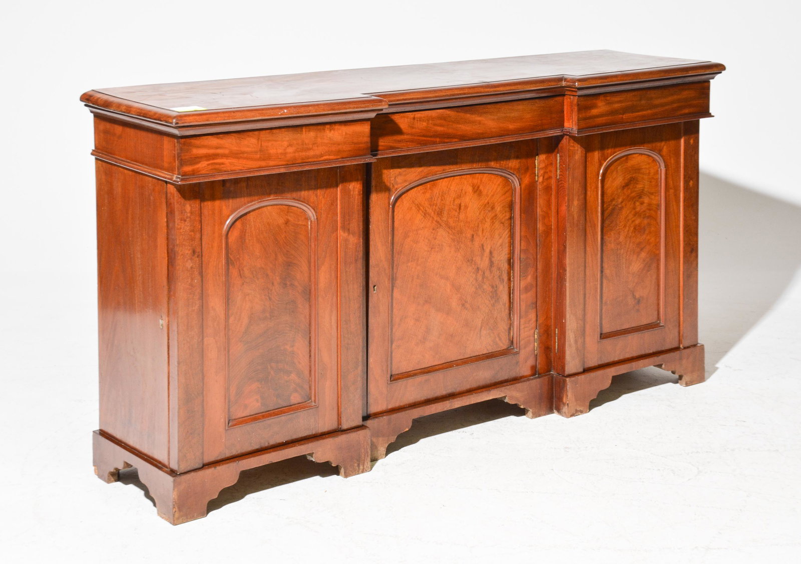 Belgian Mahogany Narrow Sideboard / Server: Belgian Mahogany Narrow Sideboard / Server - 37 in tall x 69 x 18