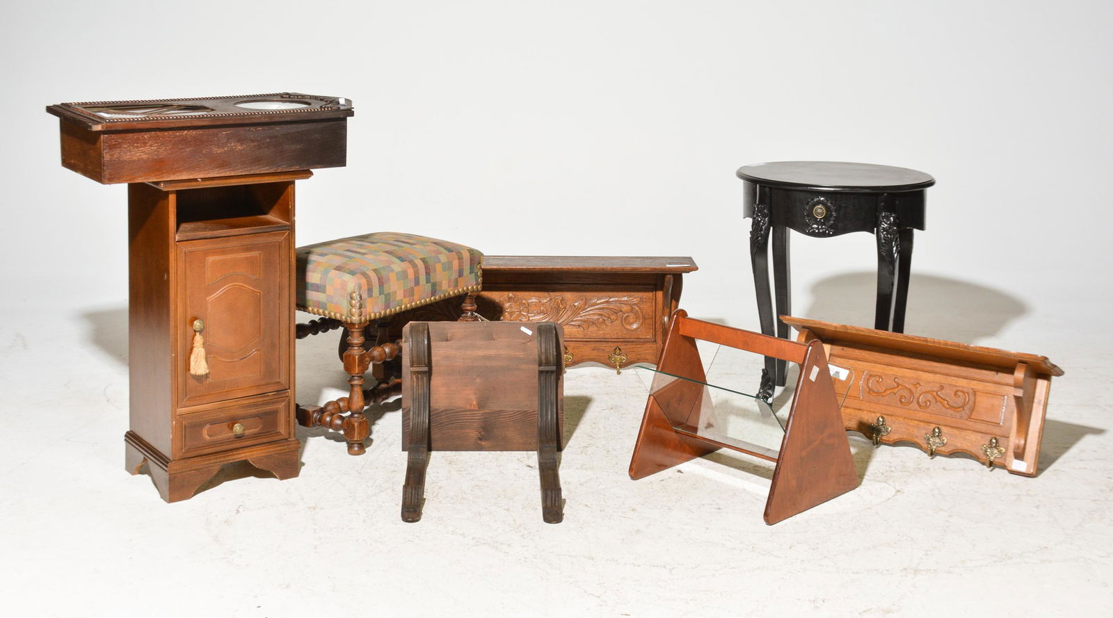 8pcs French Tables, Stools, Clock, Etc (1 of 5)