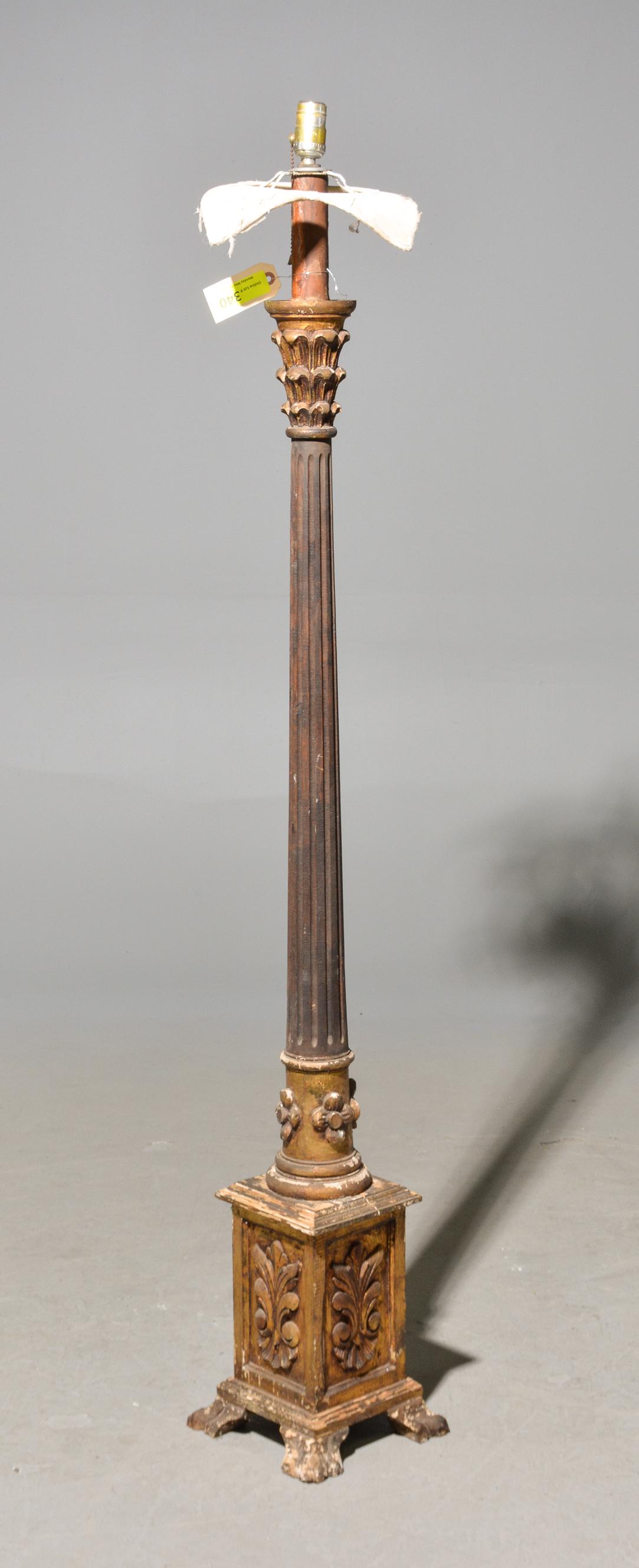 French Style Painted Floor Lamp (1 of 3)