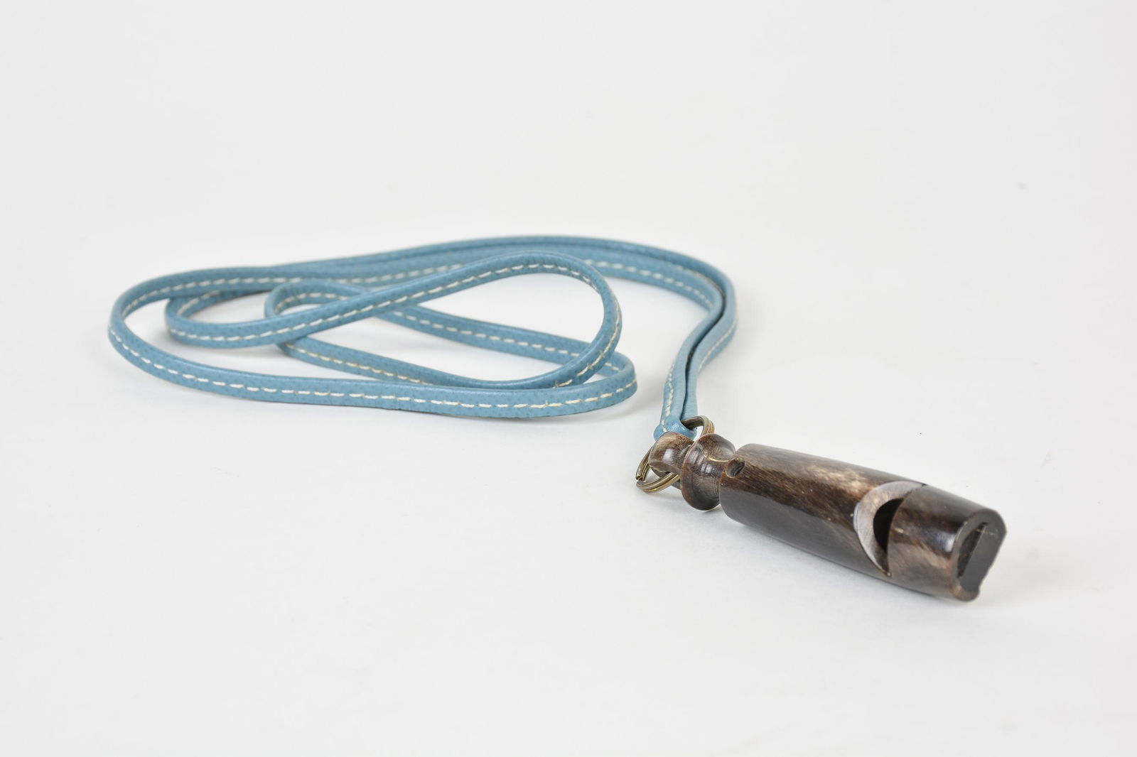 Hermes Wood Whistle Pendant Strap Necklace in  Leather (1 of 2)