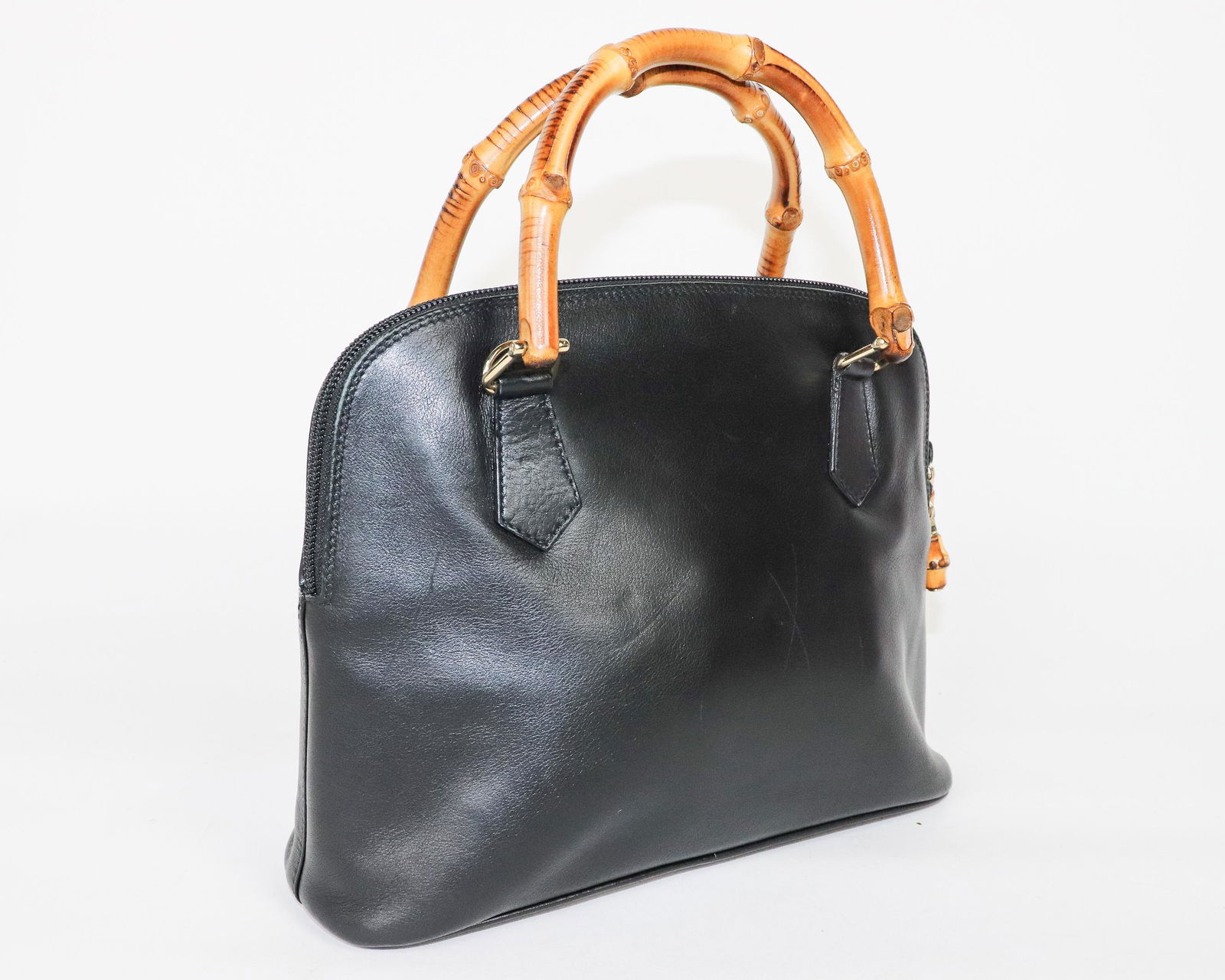 Gucci Bamboo Dome Tote  in Black Smooth Leather (1 of 4)