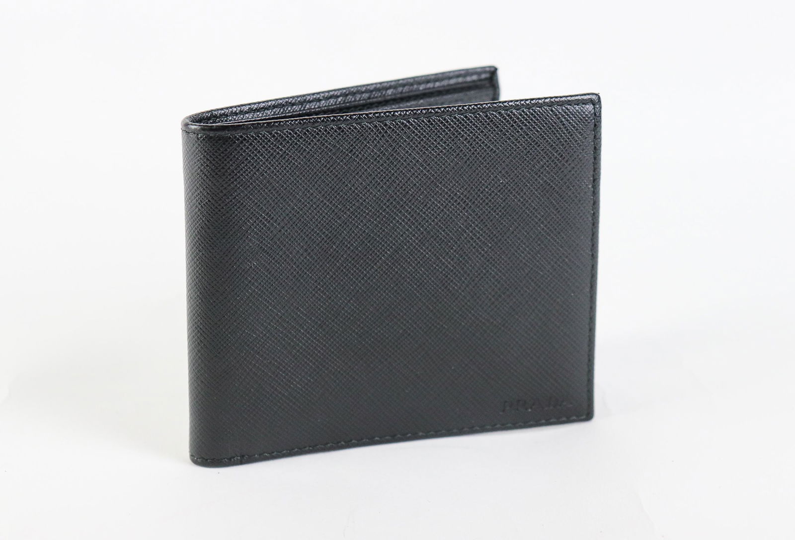 Prada Bi Fold Wallet  in Black Saffiano Lux Leather (1 of 4)