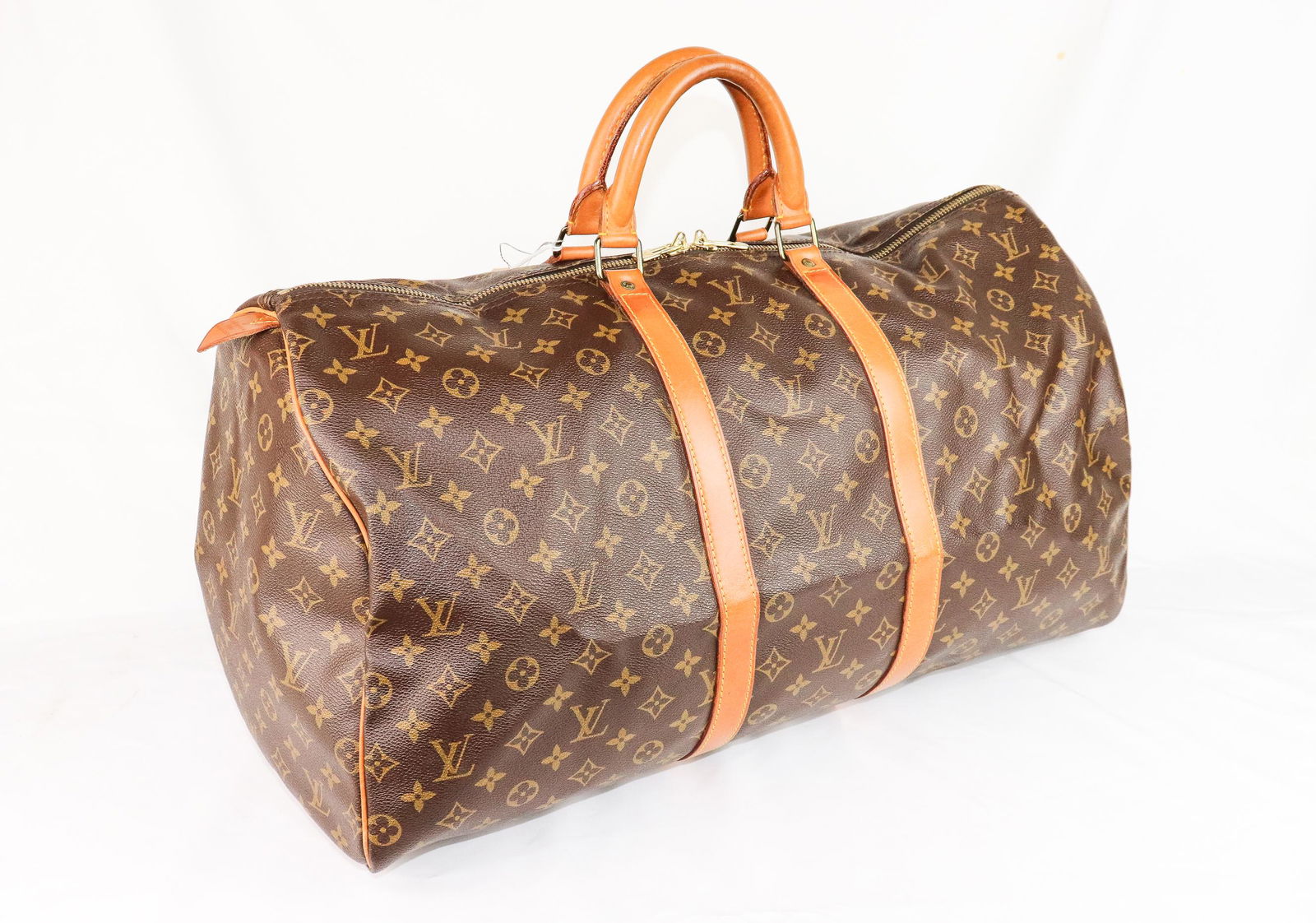 Louis Vuitton Keepall 55 in Brown Monogram Canvas (1 of 6)