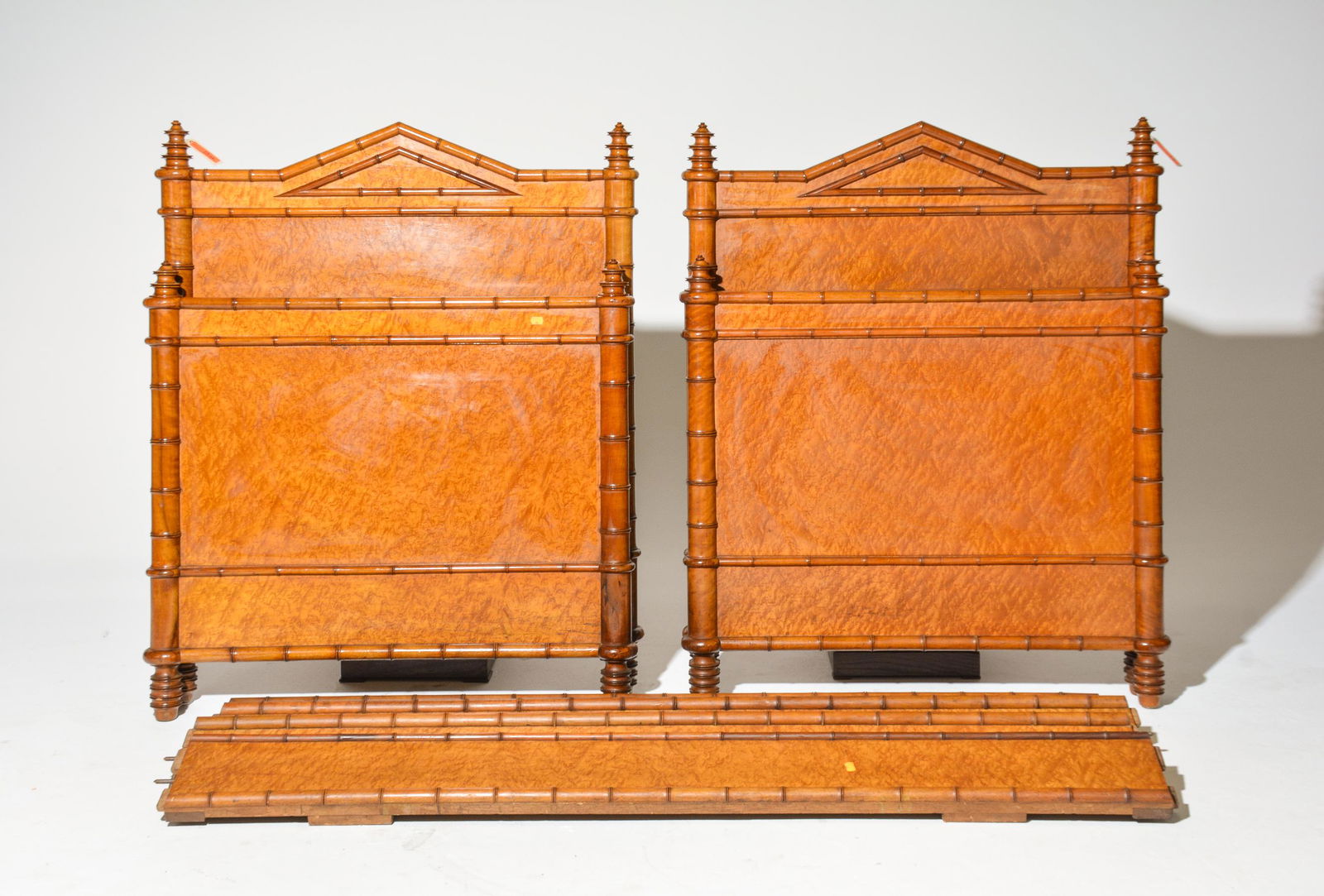 2 Bamboo Beds with Rails (1 of 3)