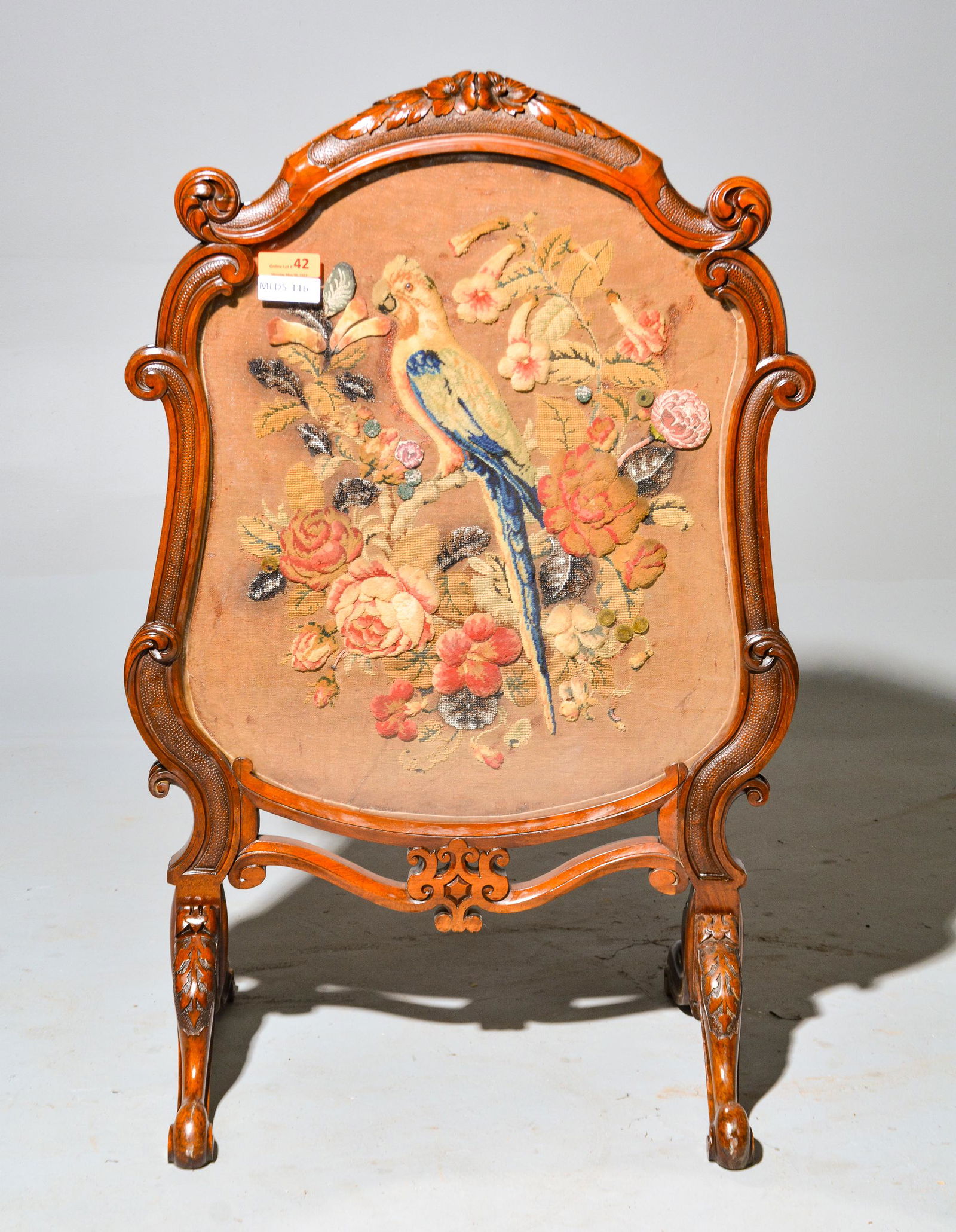 Victorian Mahogany Framed Firescreen (1 of 4)