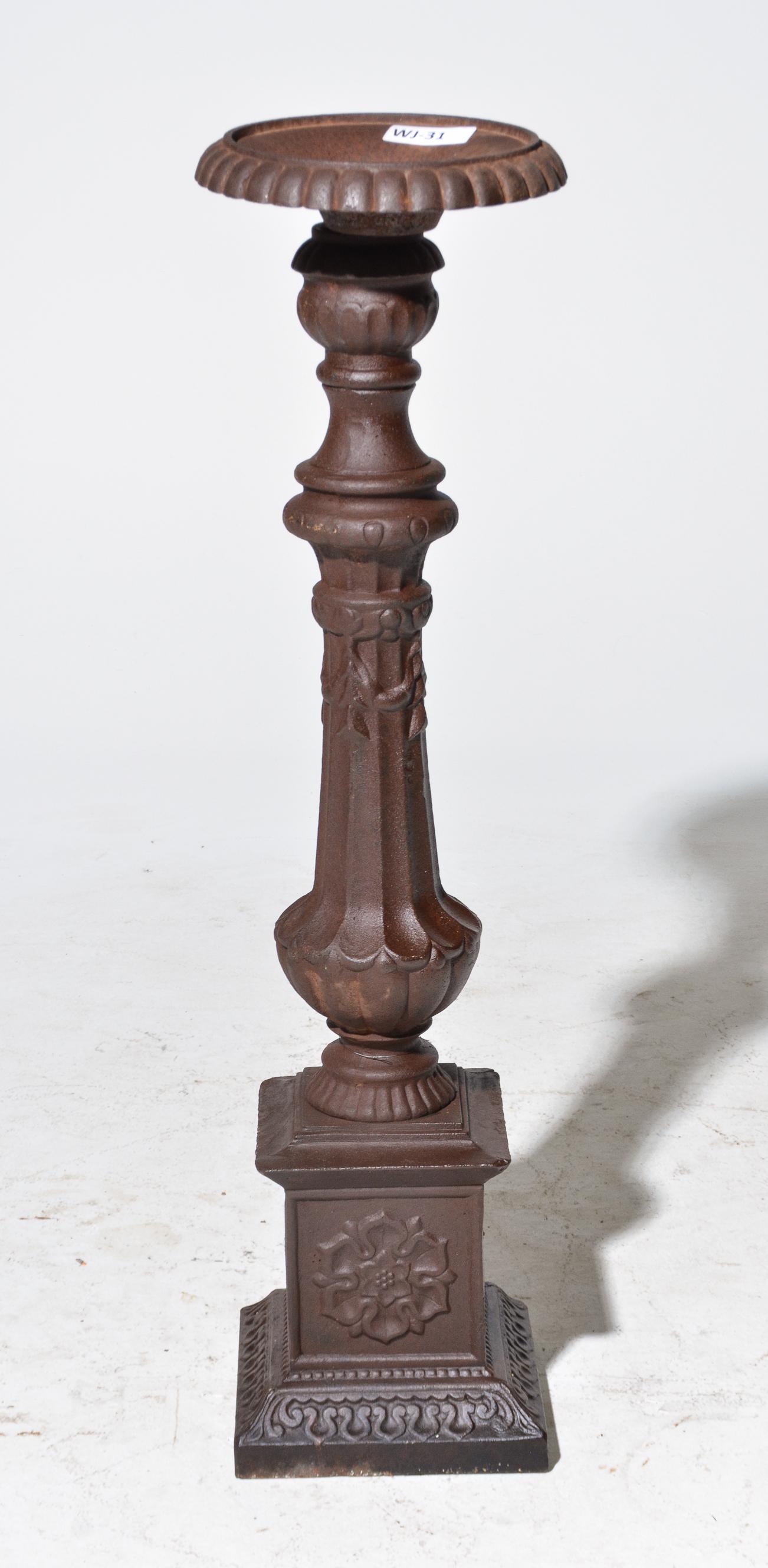 Cast Iron Candle Stand From a Mid West Church (1 of 2)
