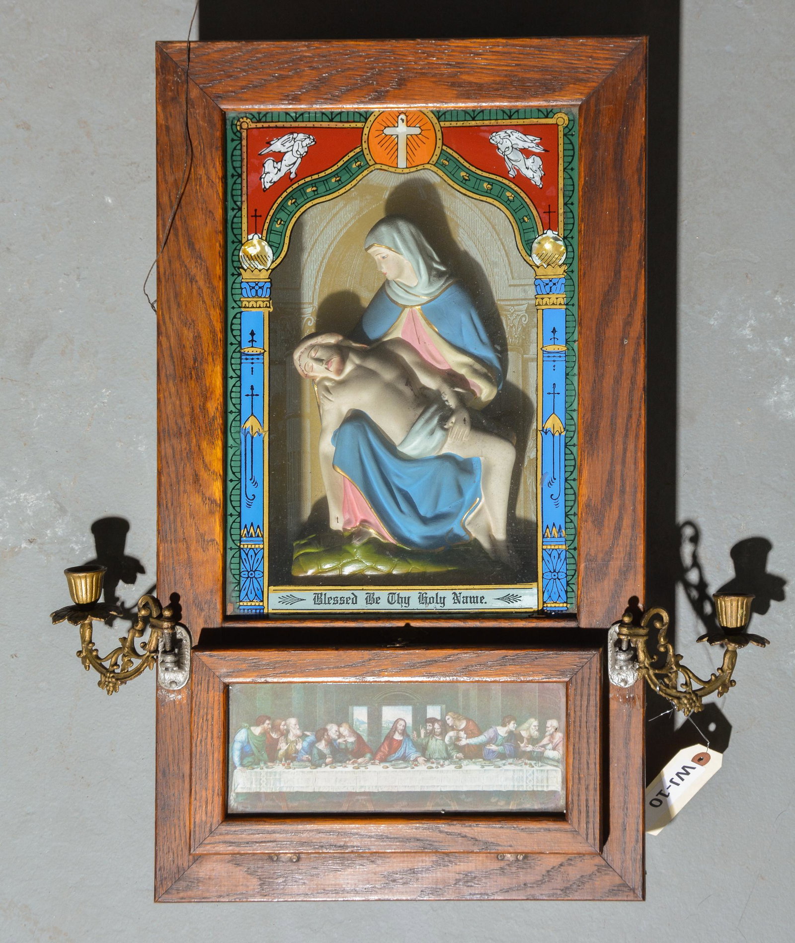Catholic Viaticum Last Rites Alter Cabinet: Catholic Viaticum Last Rites Alter Cabinet - 24 in tall x 13 x 5