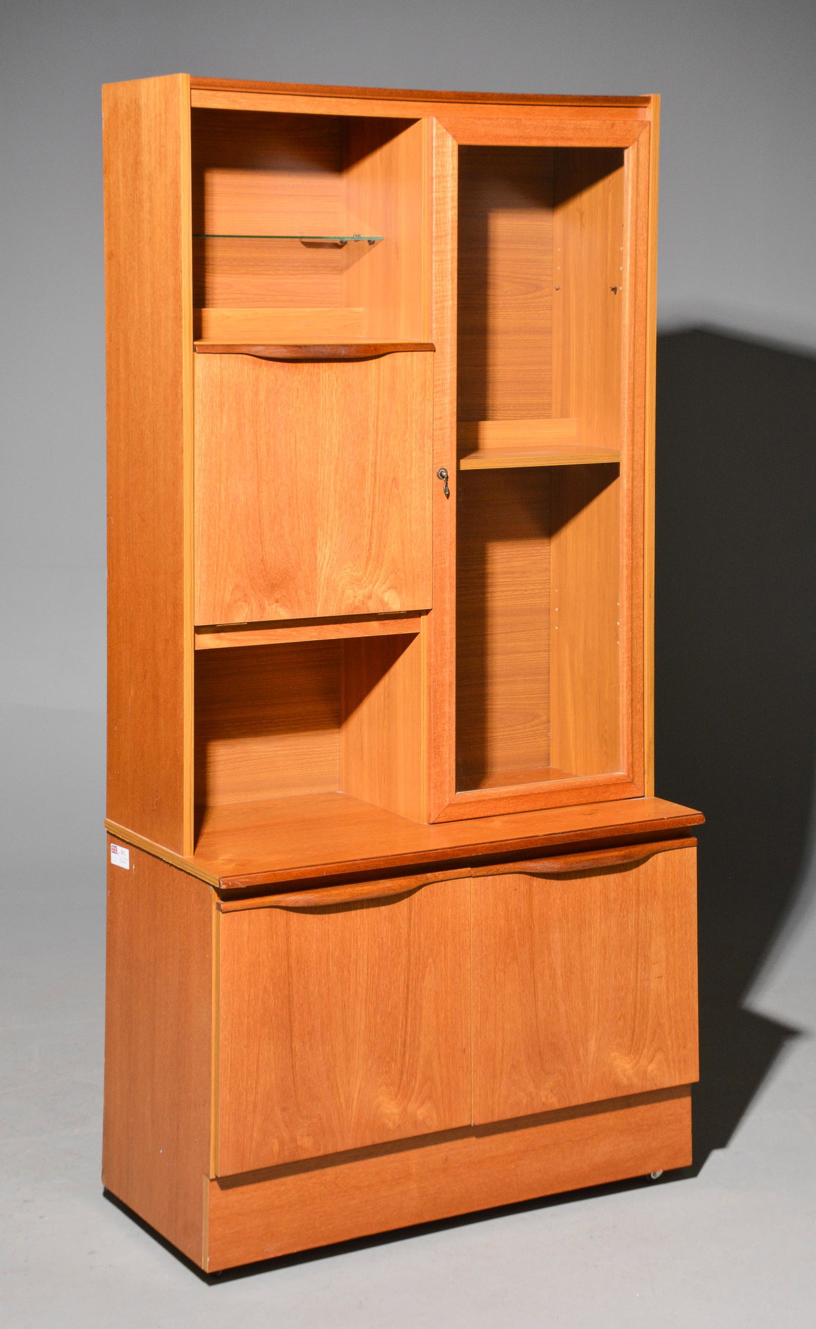 Mid Century Modern Cocktail Cabinet: Danish Modern Style Cocktail Cabinet - 68 in tall x 34 x 17