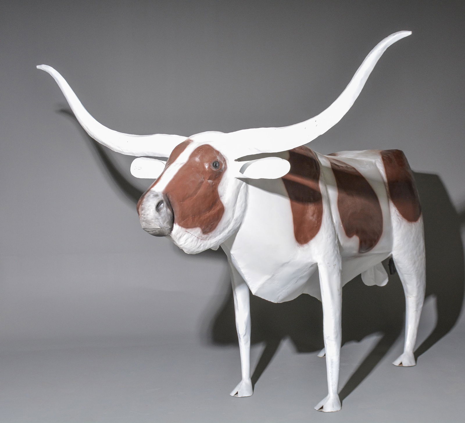 Very Large Painted Metal Longhorn (1 of 6)