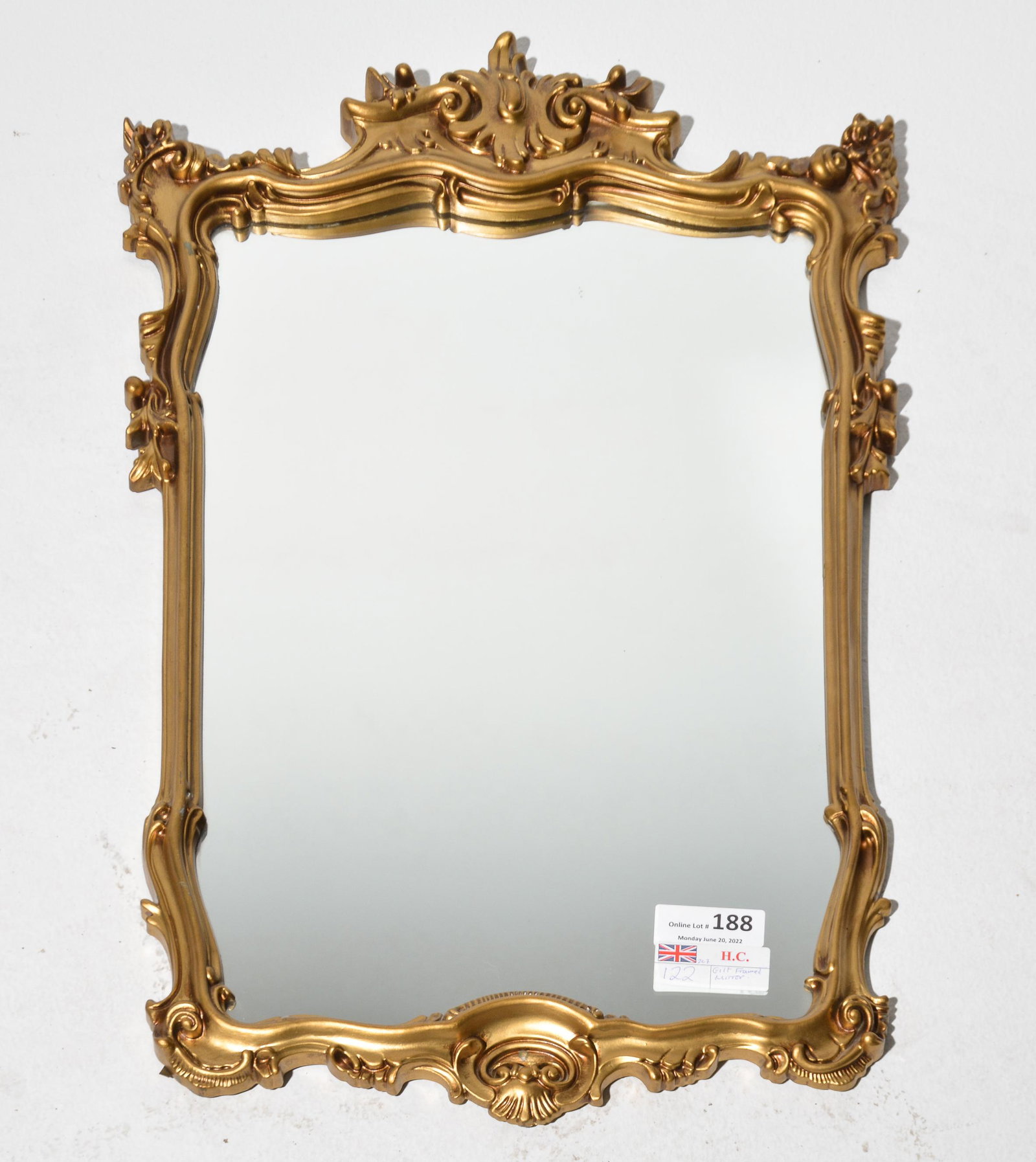 French Style Gold Framed Mirror (1 of 3)