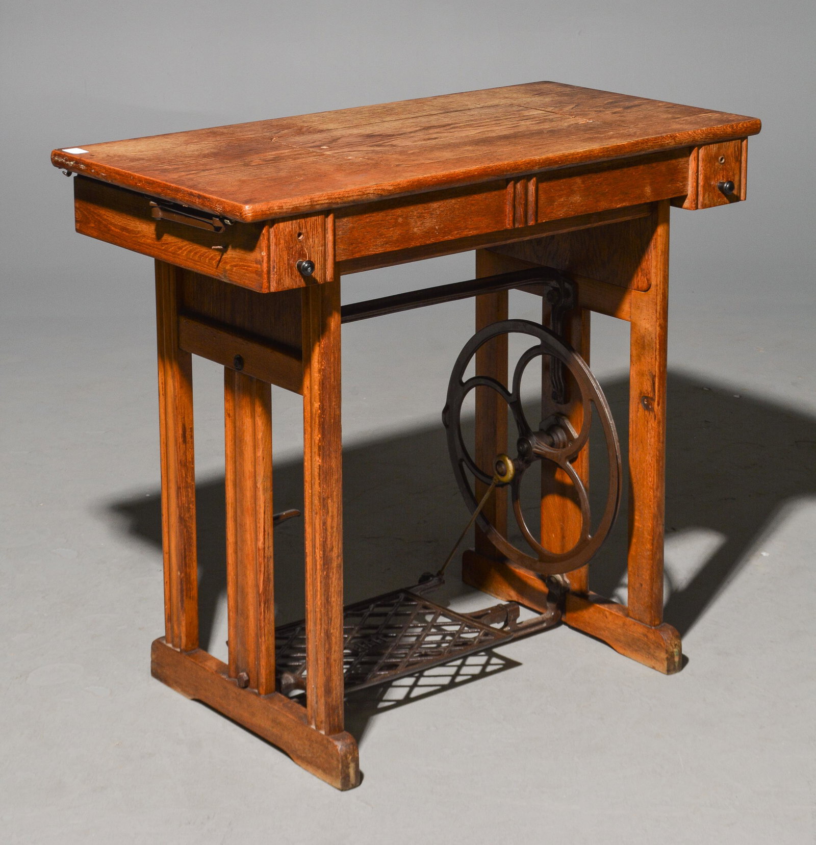 Pfaff Oak Sewing Machine Table - No Machine (1 of 3)